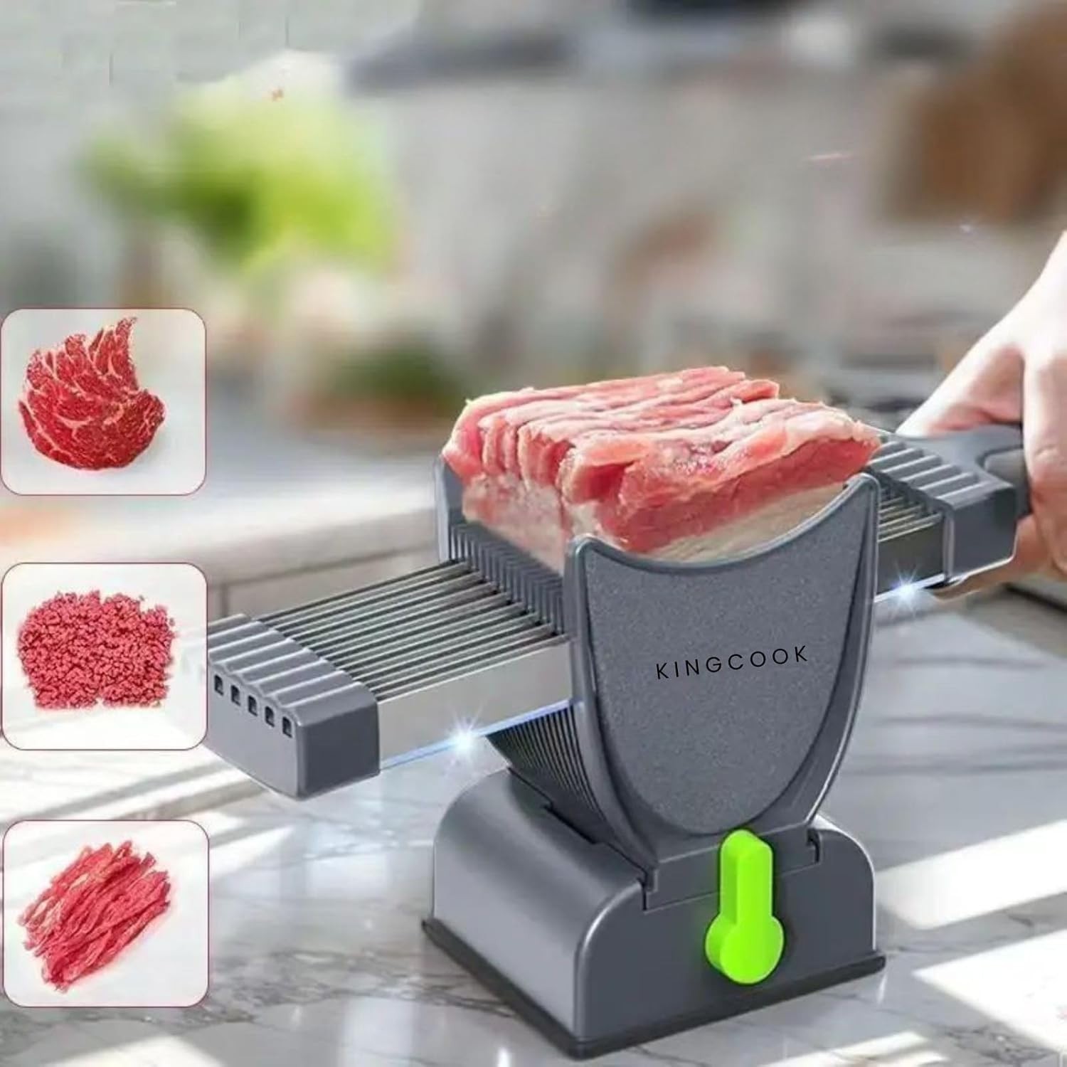 Meat Slicer, Cleaver Can Chop, Slice, Shred, 17 in 1 Stainless Steel Cleaver Kit