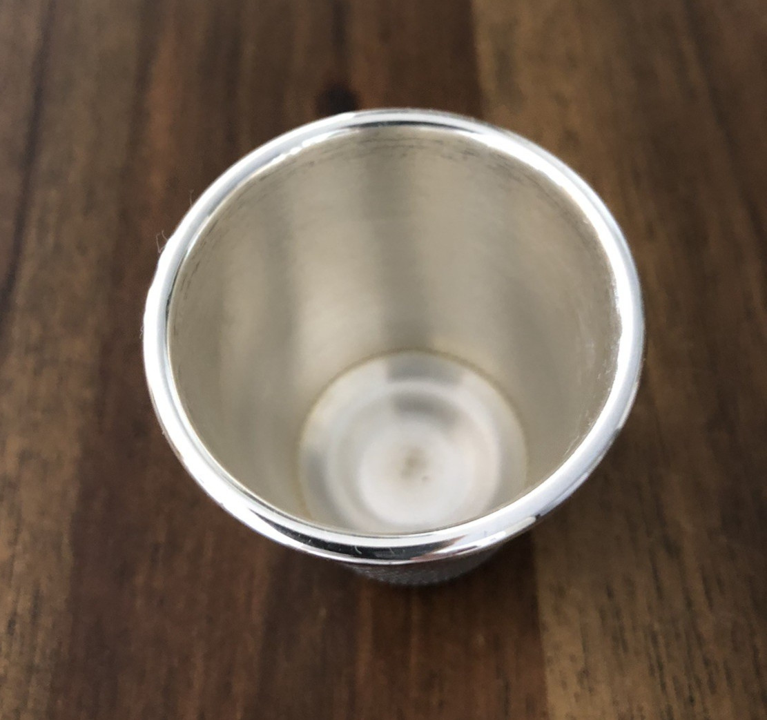 Thomae & Co. Sterling Silver "Only A Thimble Full" Shot Glass Jigger