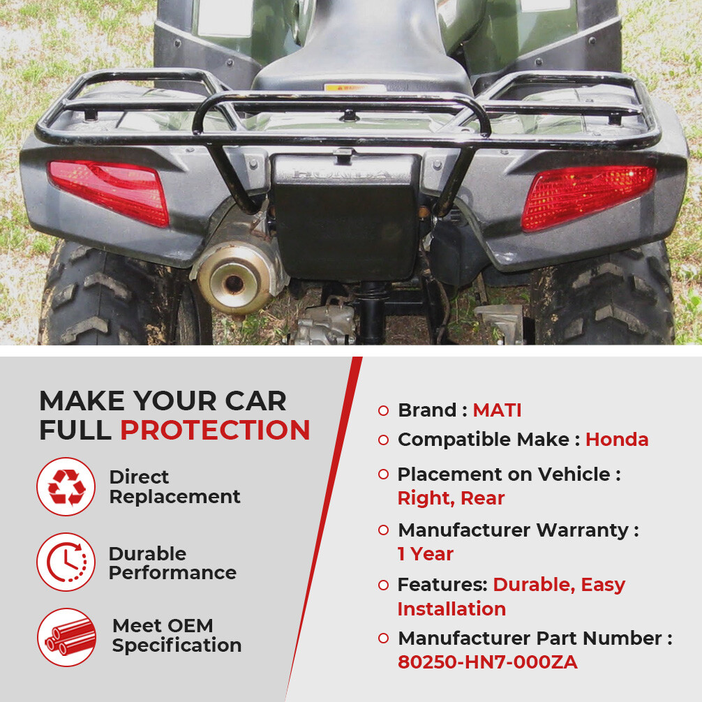 For Honda Rancher 350 400 Rear Splash Guard Kit Left & Right Mud Guard TRX350 40