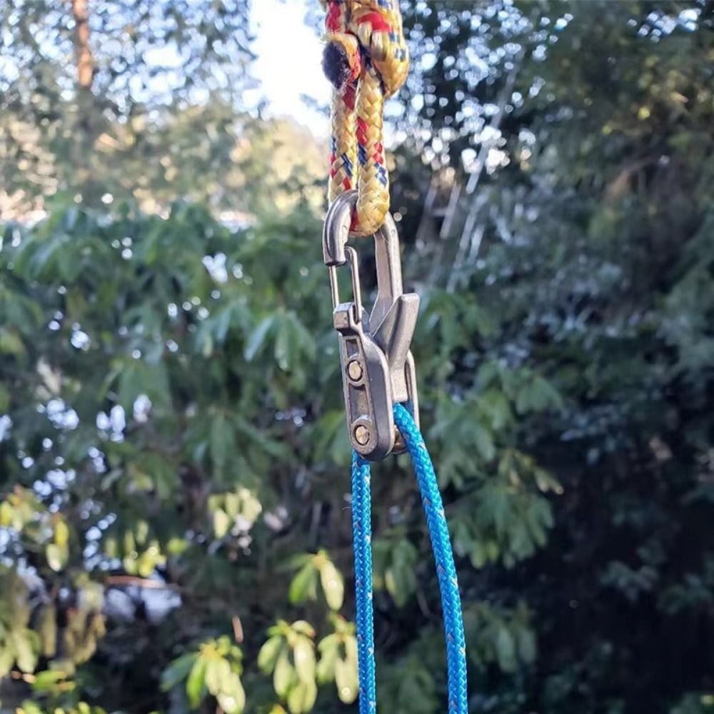 6 Hooks Rope with Roller Tensioner Lock Buckle Tie Down Rope Cargo Tightening