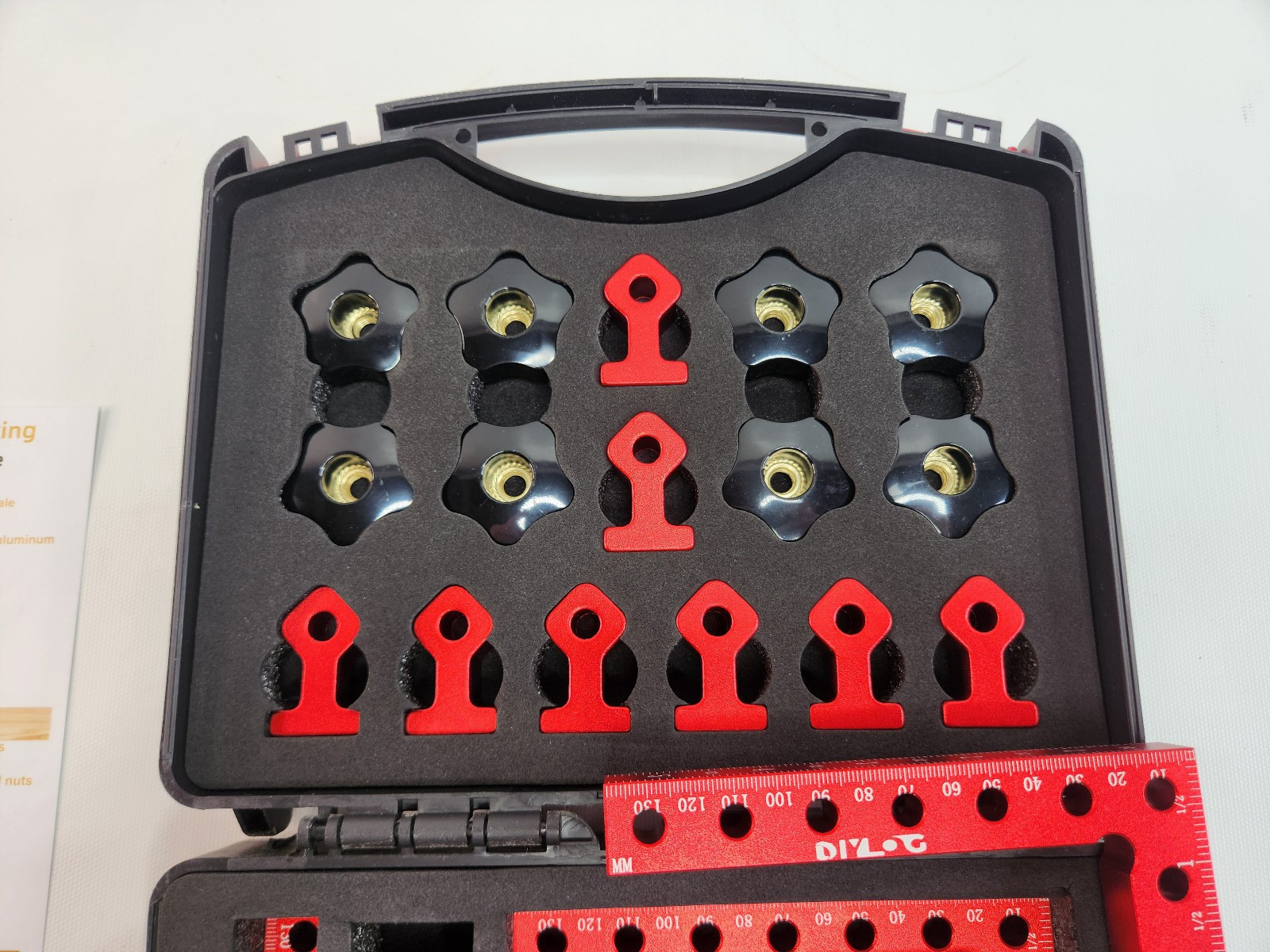 DIYLOG 90 Degree Corner Clamp Kit 4 Pack for Woodworking 90 Degree 5.5" Aluminum