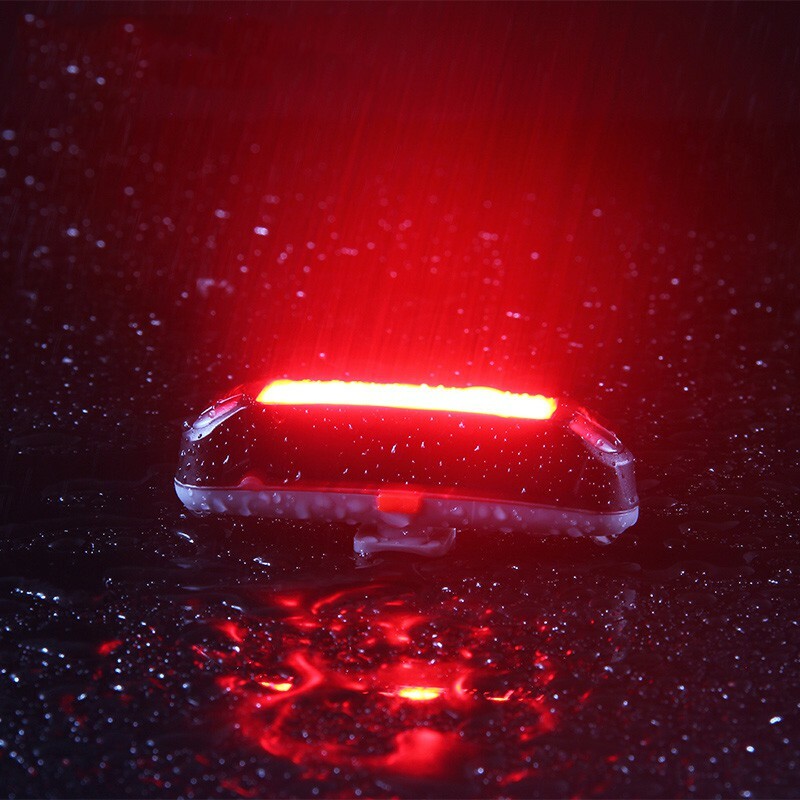 ROCKBROS Bicycle Safety 3-colors Rear Light Waterproof LED USB Bike Tail Light