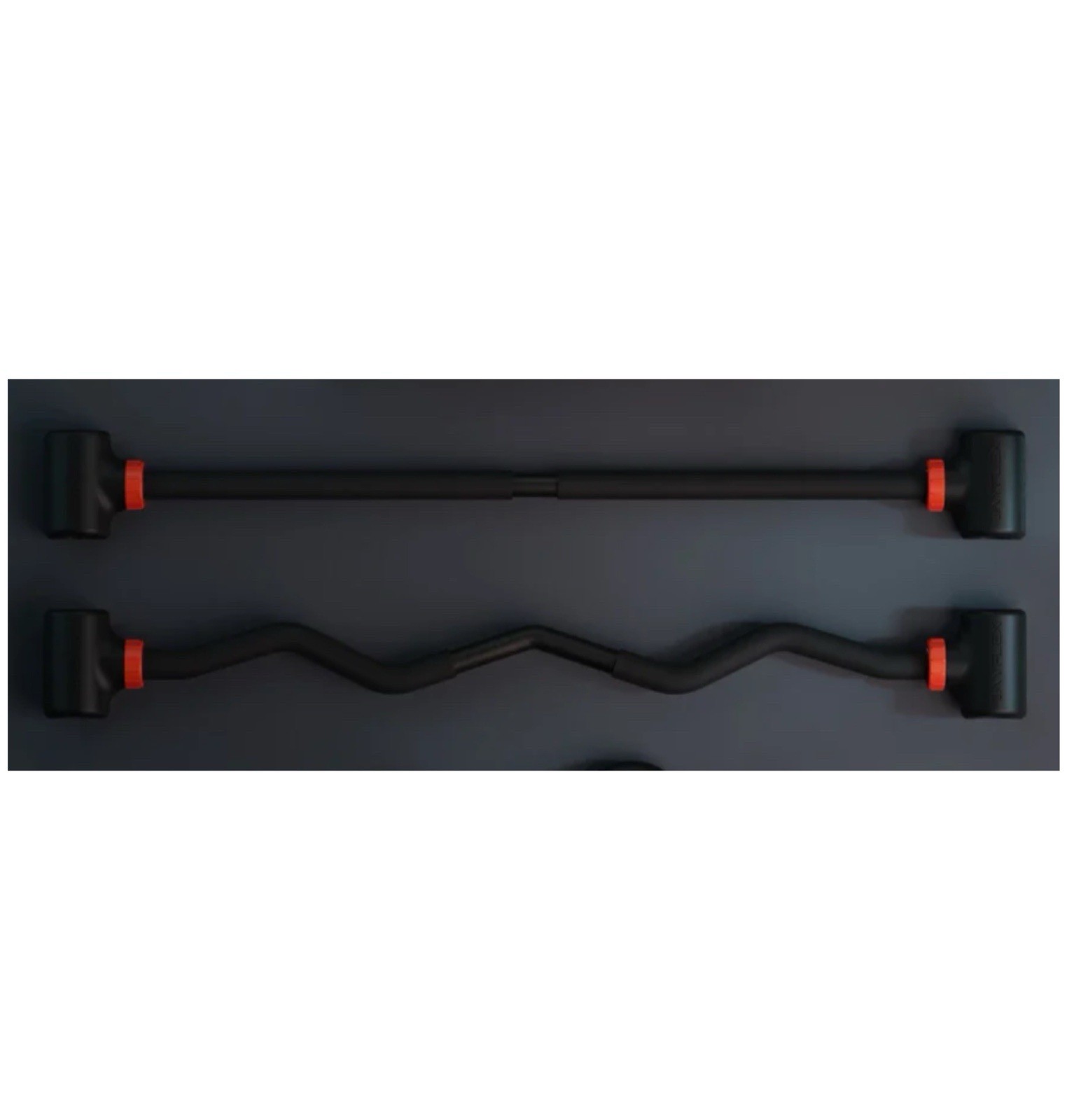 2x Jayflex EZ Curl Hyperbell Dumbbell Converter - Convert Dumbbells to Barbell