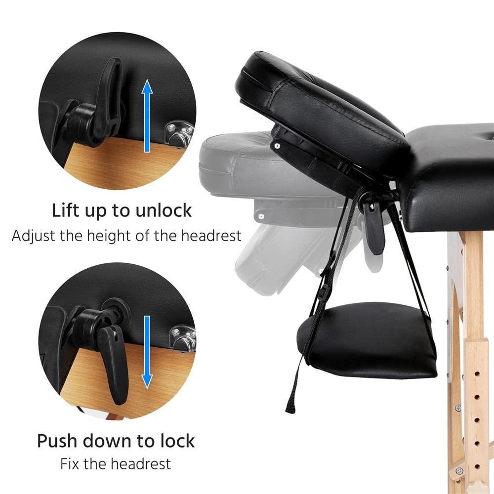 Camilla Para Masajes Portatil Cama Profesional Terapéuticos SPA Madera En Oferta