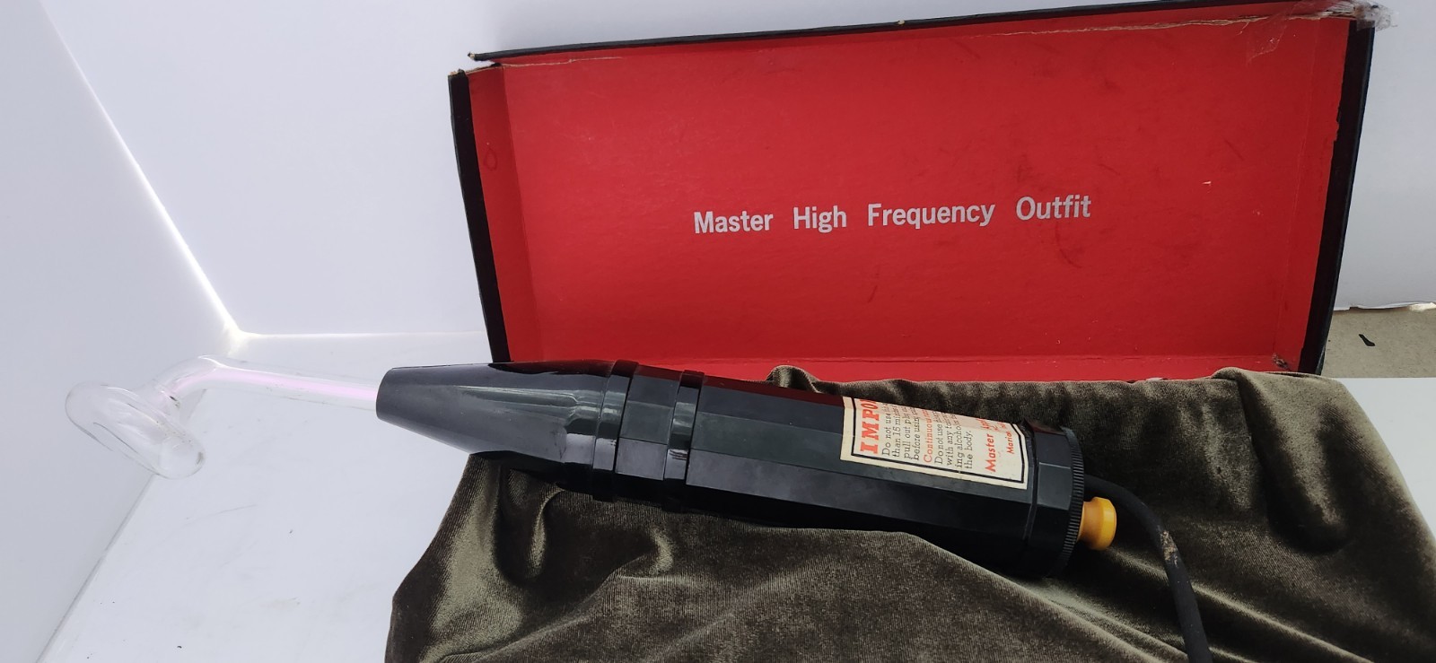 MEDiCAL QUACKERY: Classic Quack Science Master Ray Violet Ray Machine - WORKS