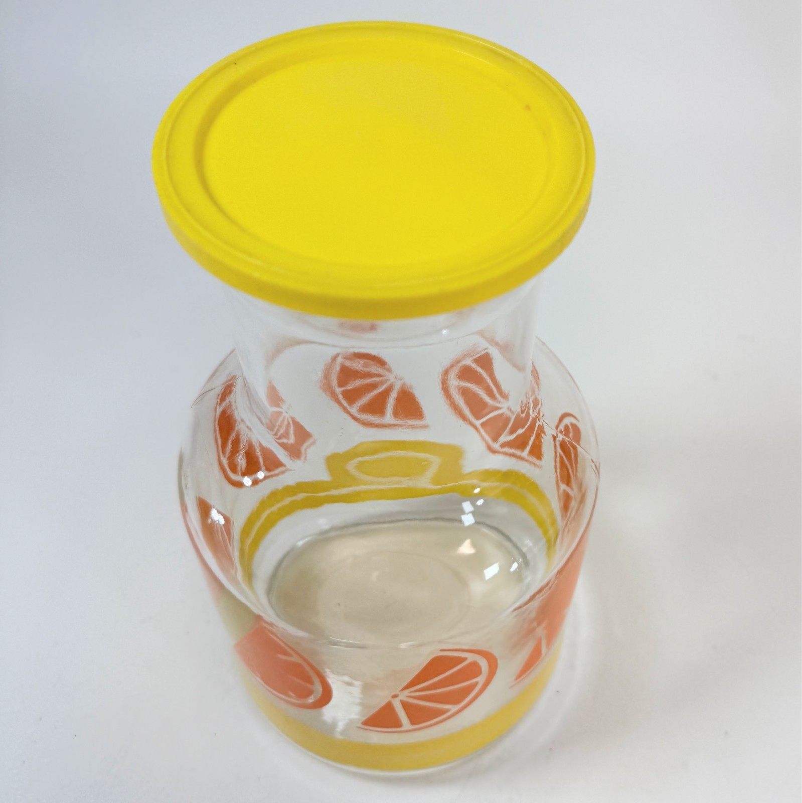 Vintage 1970s Orange Slice Glass Juice Carafe Pitcher Libbey Retro Kitchen