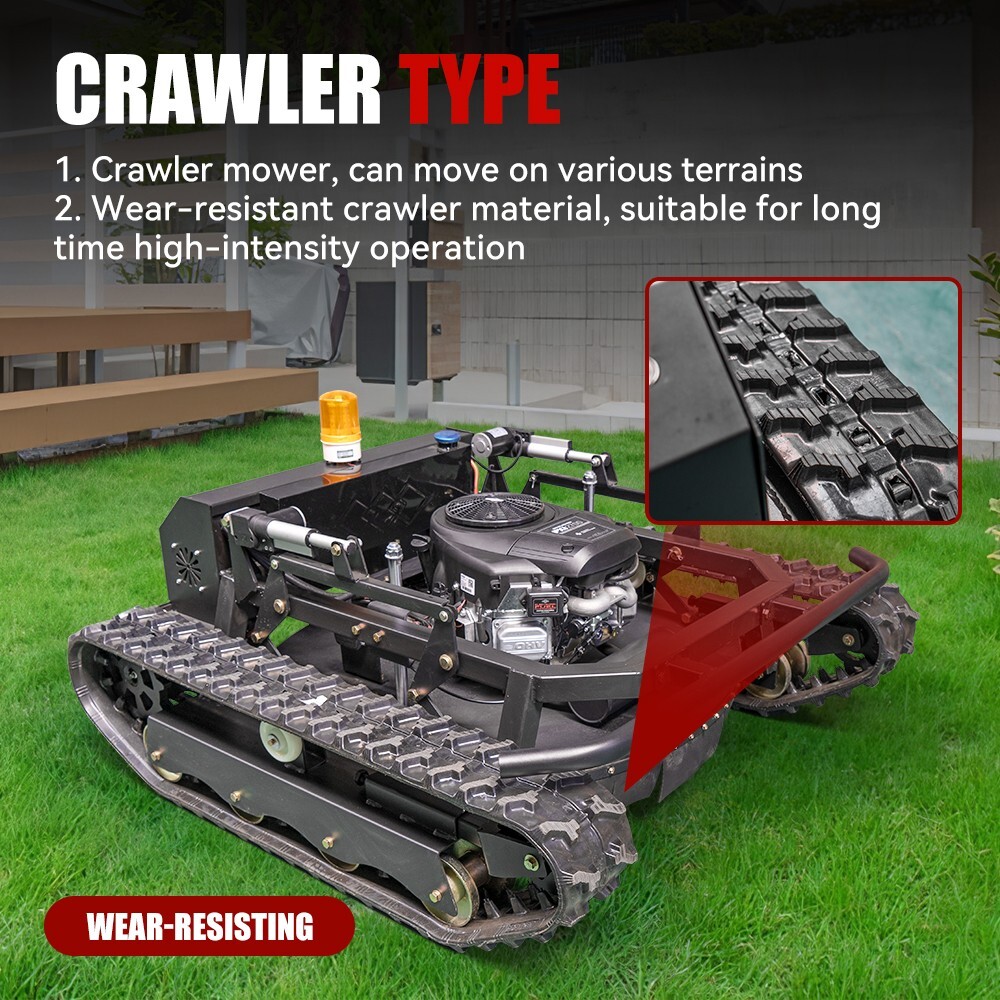 Multi-terrain 27HP Gasoline Remote Control Lawn Mower With 35.5in Cutting Width