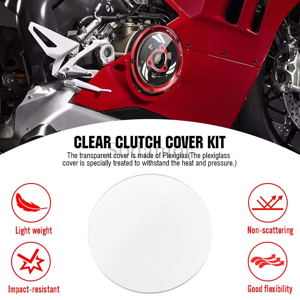 CNC Racing Engine Clear Clutch Cover Spring Retainer For Ducati Panigale V4 18+