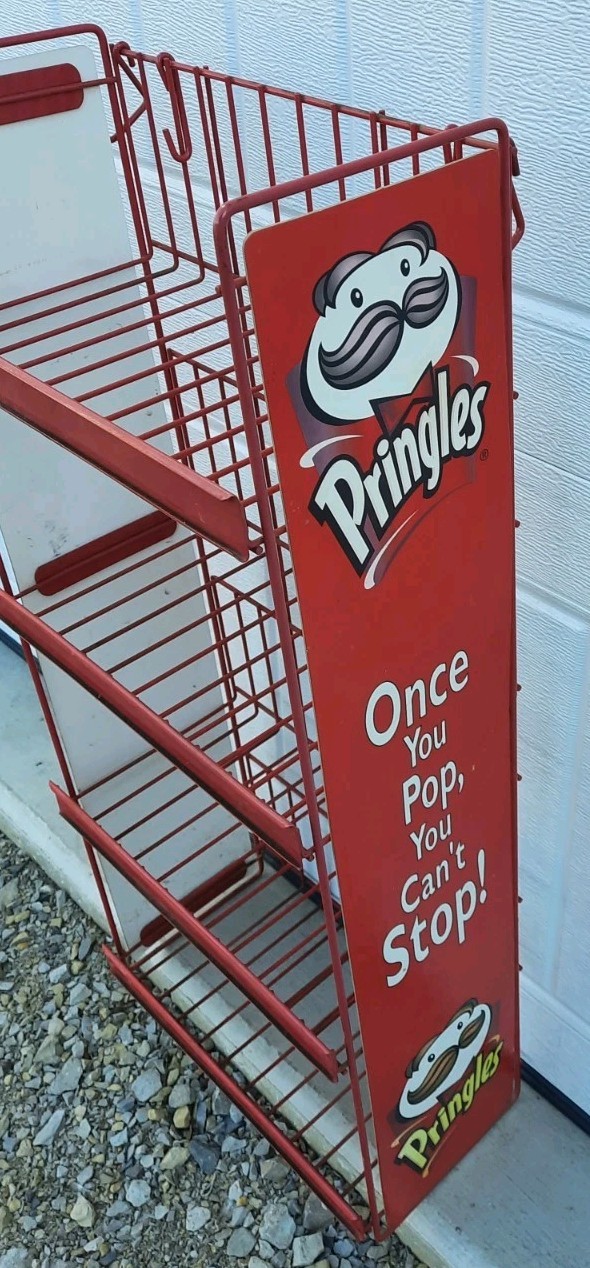 Pringles Grocery Store Display Stand Wire Merchandising Point of Sale Wire Rack
