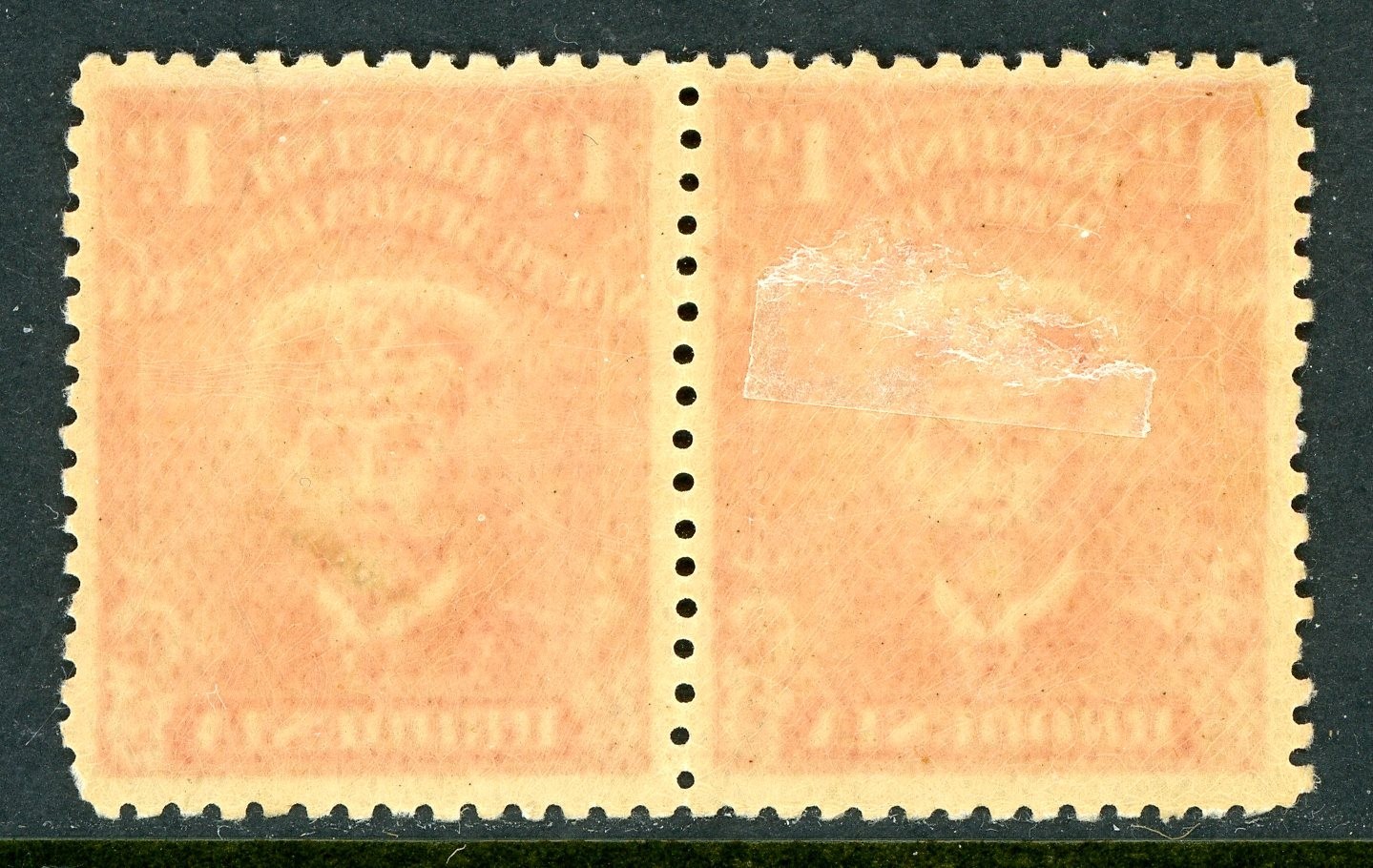 Rhodesia 1913 British KGV 1p Red Pair SG #193 MNH S730