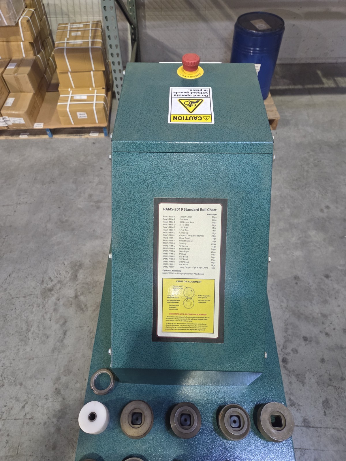 RAMS 2019 14ga Power Rotary Machine 