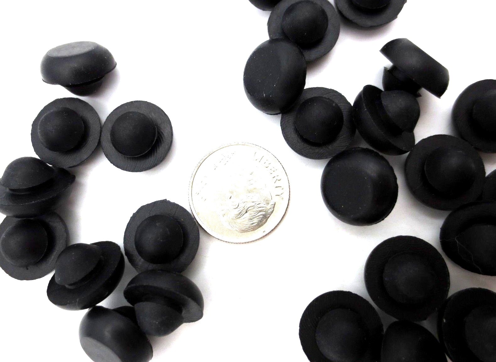 1/4" Hole Fit Rubber Grommet Bumper Push-In For 1/4" Hole 1/16" Panel - Durable!