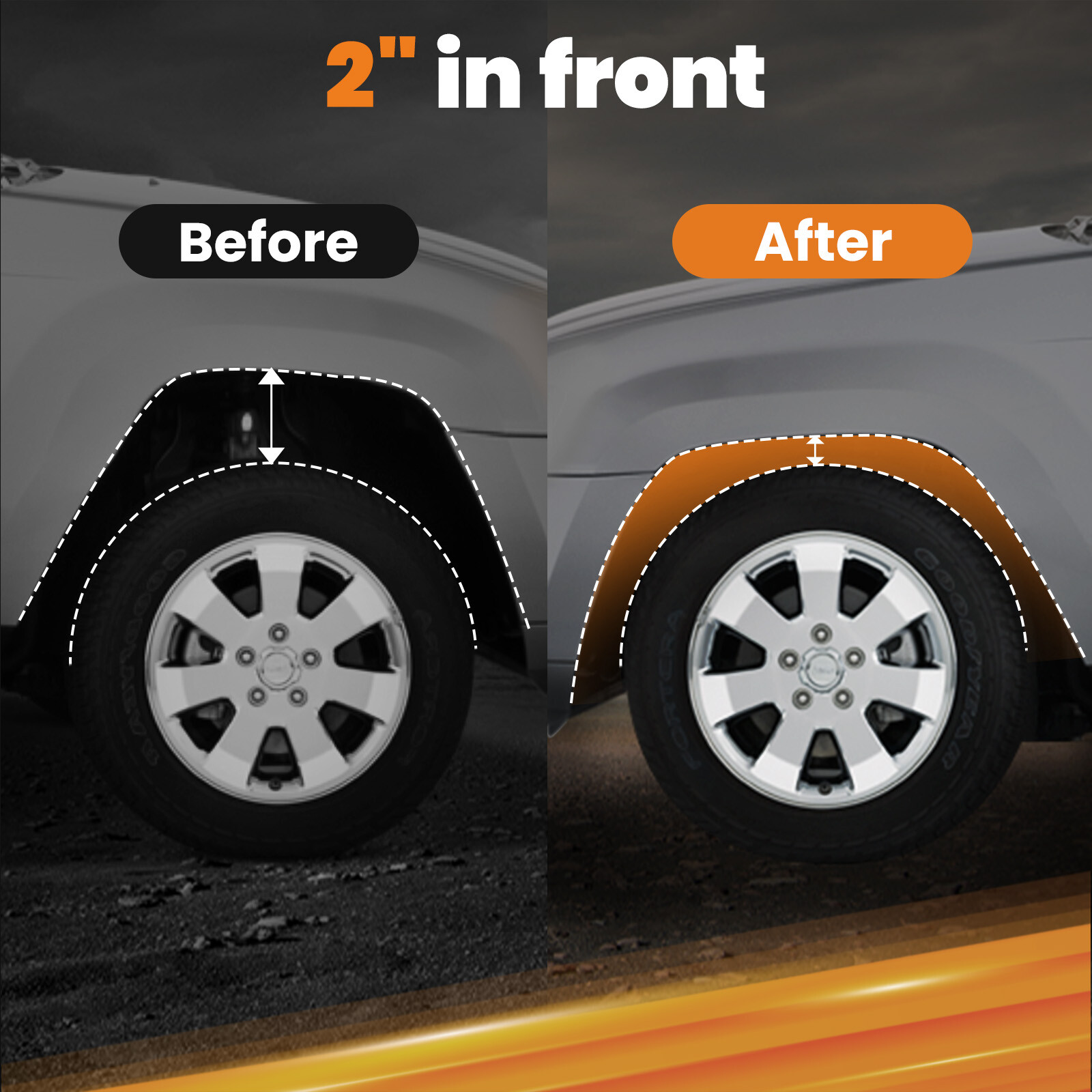 2" Drop Spindles For Chevy Silverado GMC Sierra C1500 2WD 88-98 w/ 1.25" Rotors