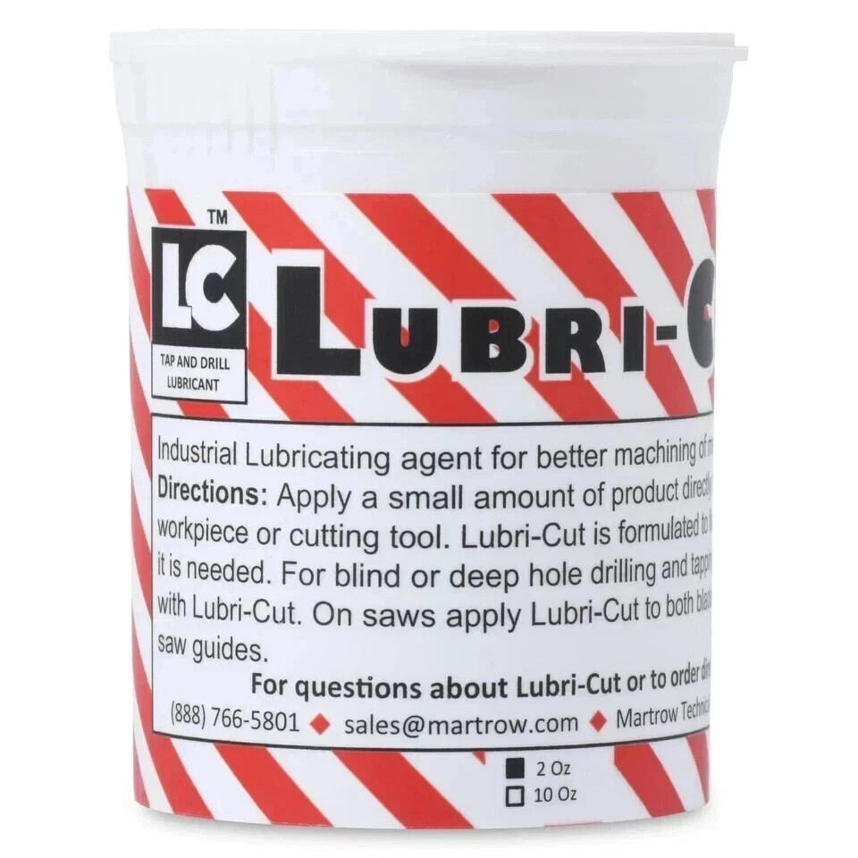 Lubricut Gel 2.5 oz– No-Drip Cutting Lubricant for Drill Bits & Taps