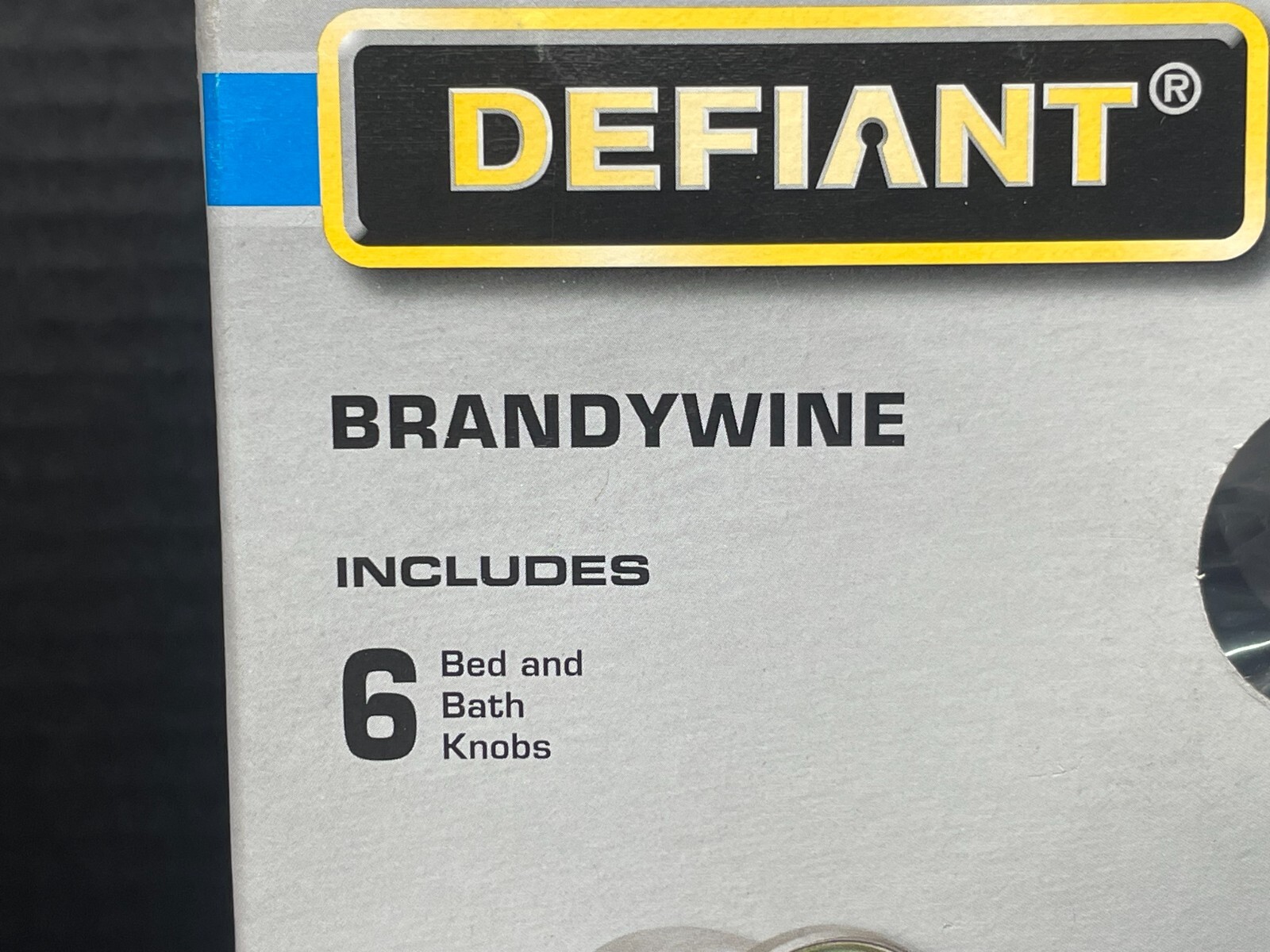 NEW Defiant Brandywine 6 Bed and Bath Knobs Stainless Steel Finish 1002708048