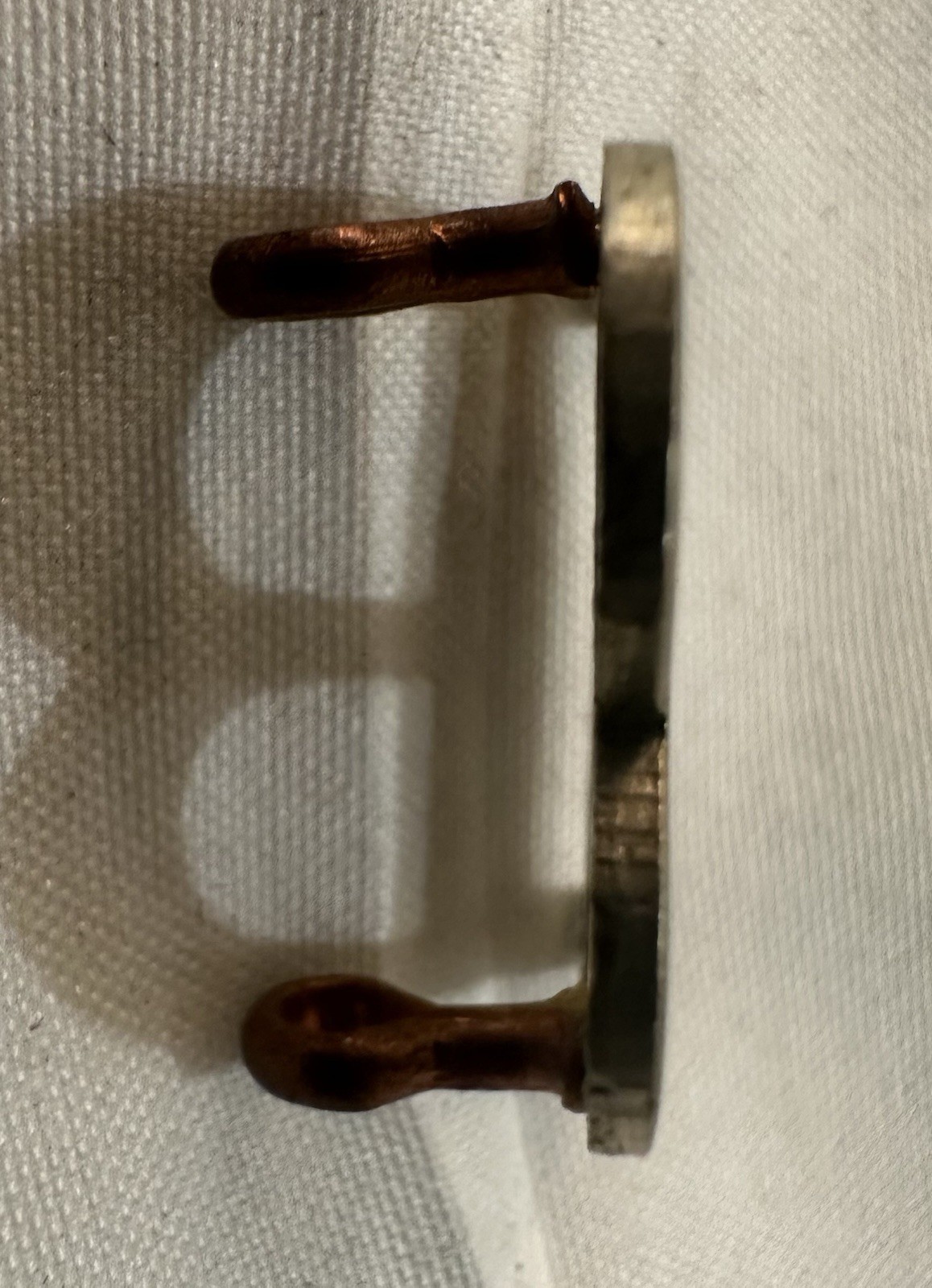 1870’s Silver On Brass Troop H, Eagle Shako Hat Plate W/ Post & Letter “B”.