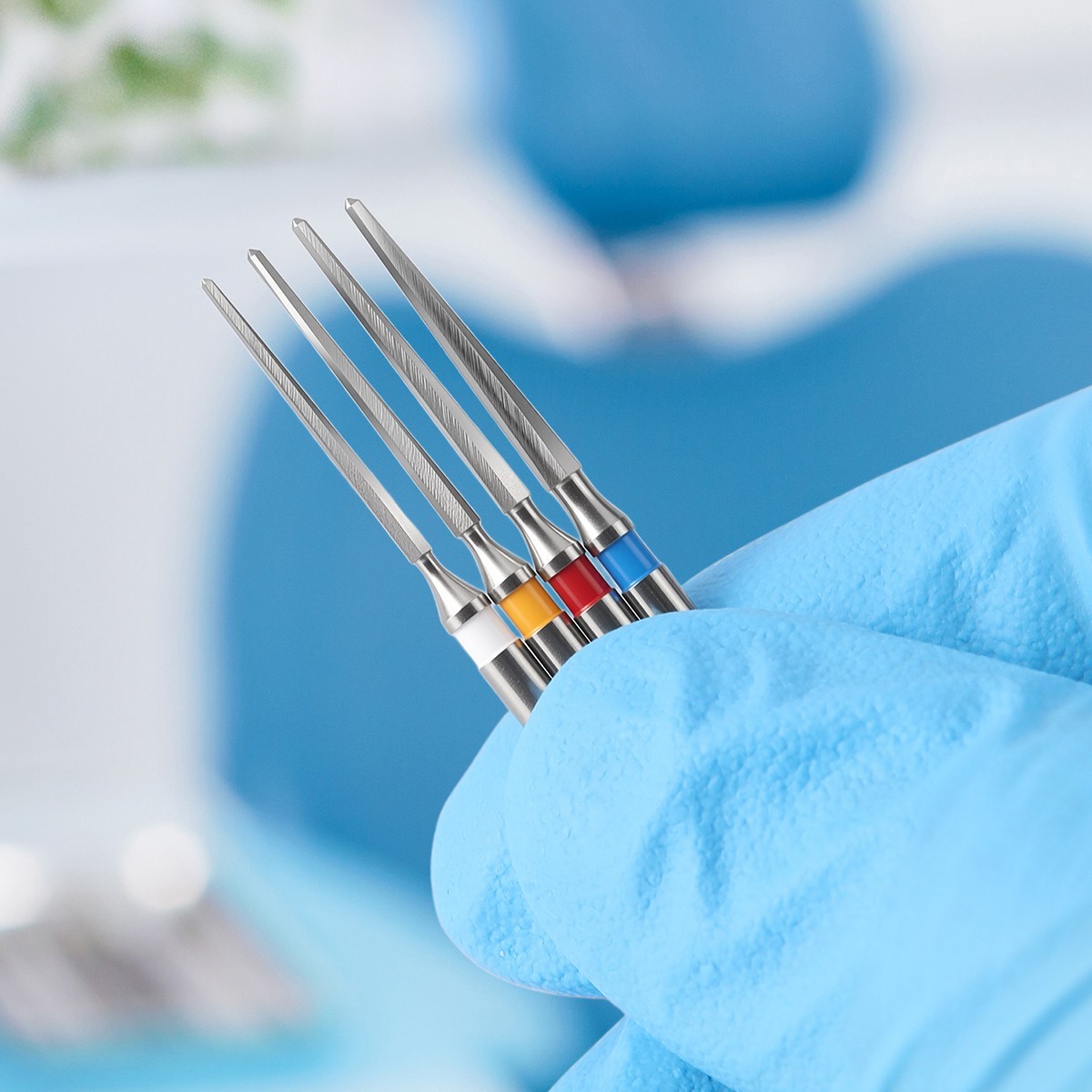 Dental Endodontic F Drill Reamers Fiber Post Drills Reamer 32mm 1-4# AZDENT