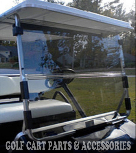 Club Car DS Clear Windshield '82-'00.5 *New In Box* Golf Cart Folding Acrylic