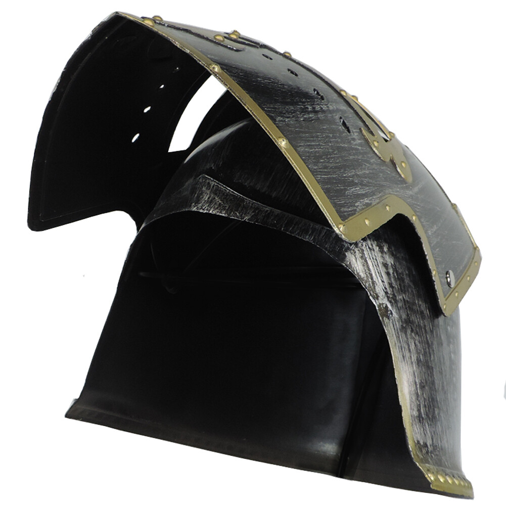 Adult Knight Crusader Templar Costume Helmet w/ Moving Visor