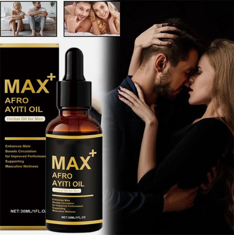 Max+ Afro Ayiti Oil Herbal Oil for Man Enhances Male Boosts Circulation NEW