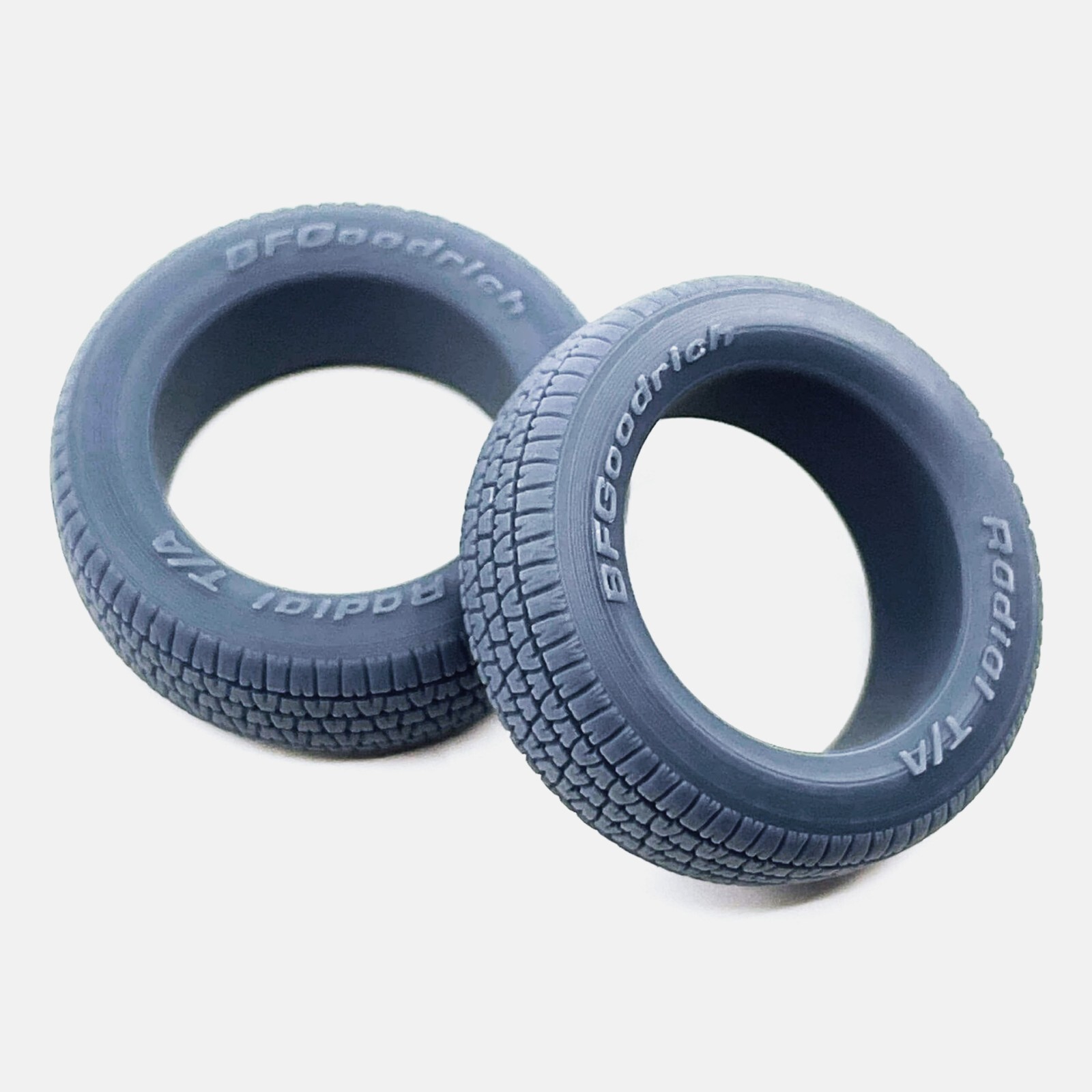 1/18 Resin BFGoodrich Radial T/A Tires, 22.8mm ID, Various Sizes, Set of 4, 1:18