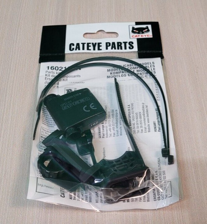 Cateye Parts Kit for Analog WL Computers 1602190N w/ Speed Sensor NEW