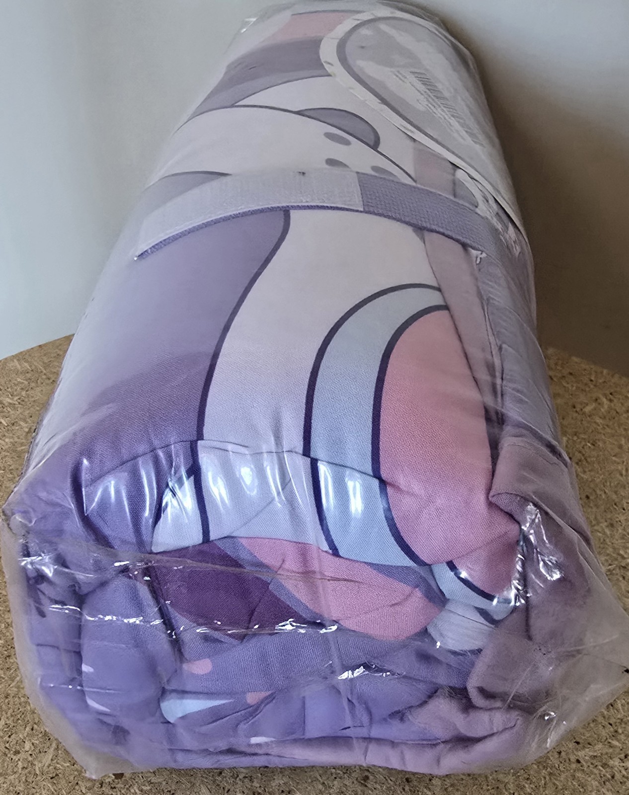 New Toddler Portable Nap Mat Roll Up Pillow Blanket Attached Sleep Bag Purple