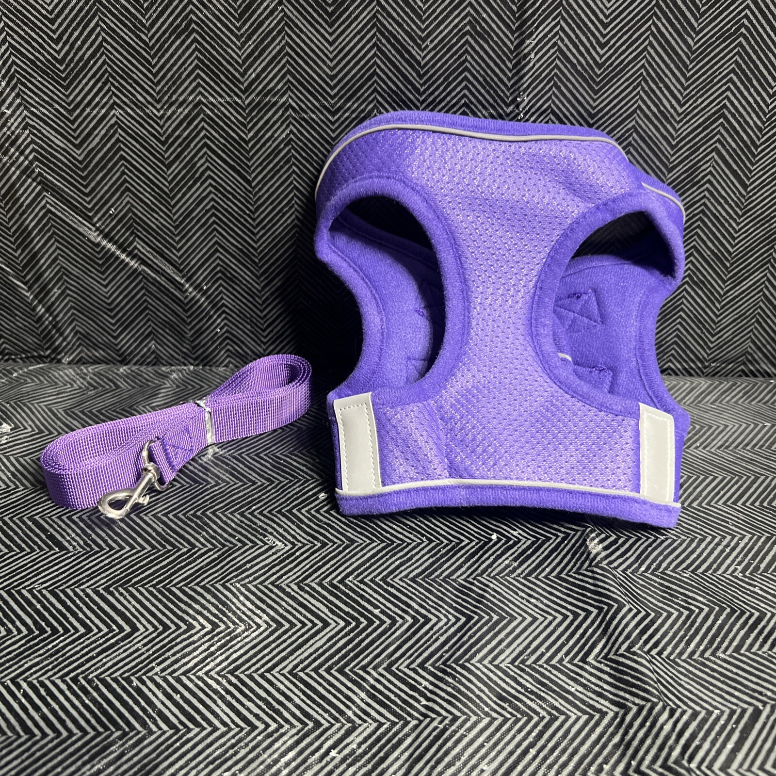 Purple Xl Cat Vest Harness With leash