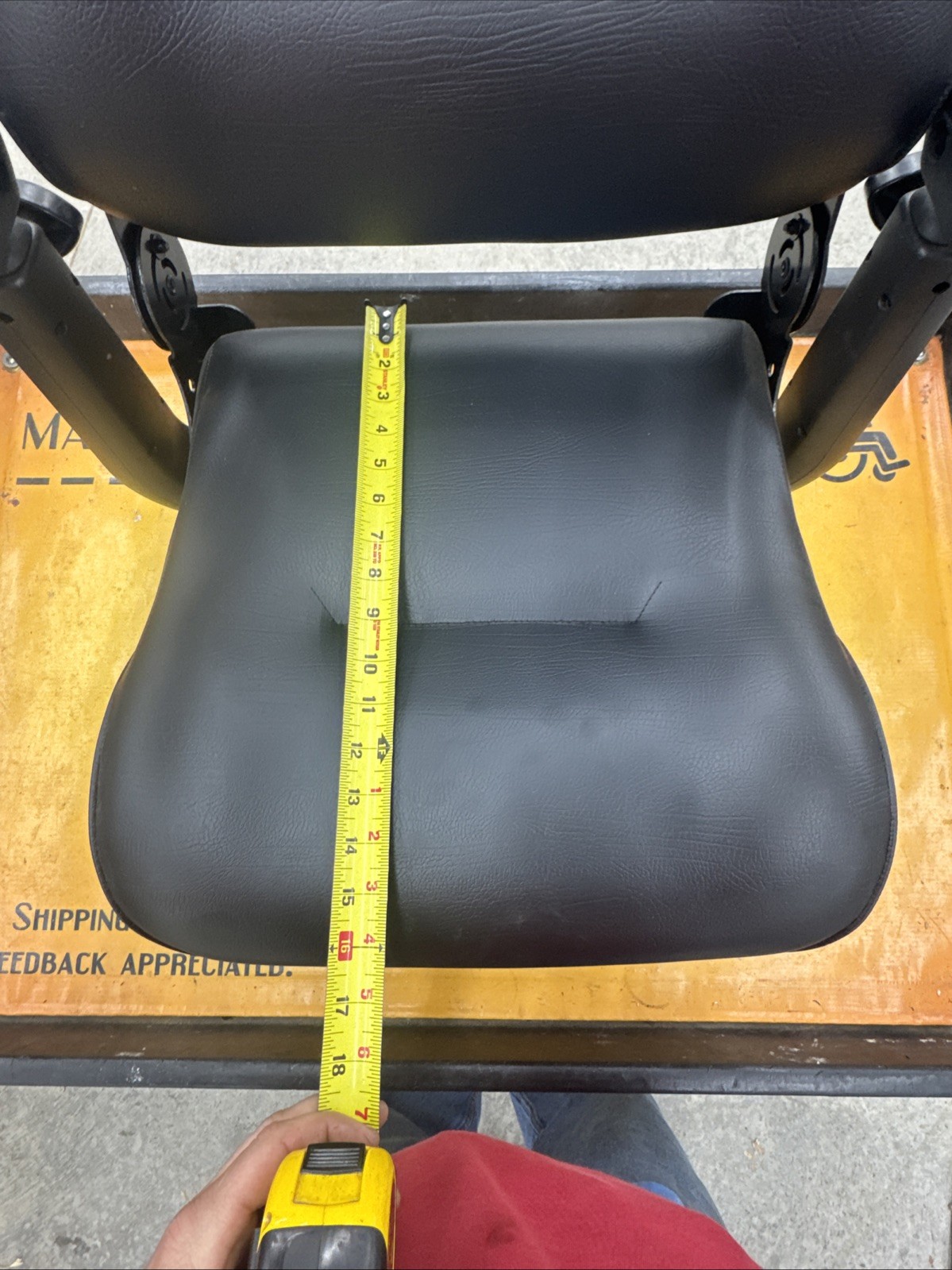 🥇Golden Companion Seat 18" X 16" ~NICE~ Armrest & Seat Mount!! *L@@K WoW*