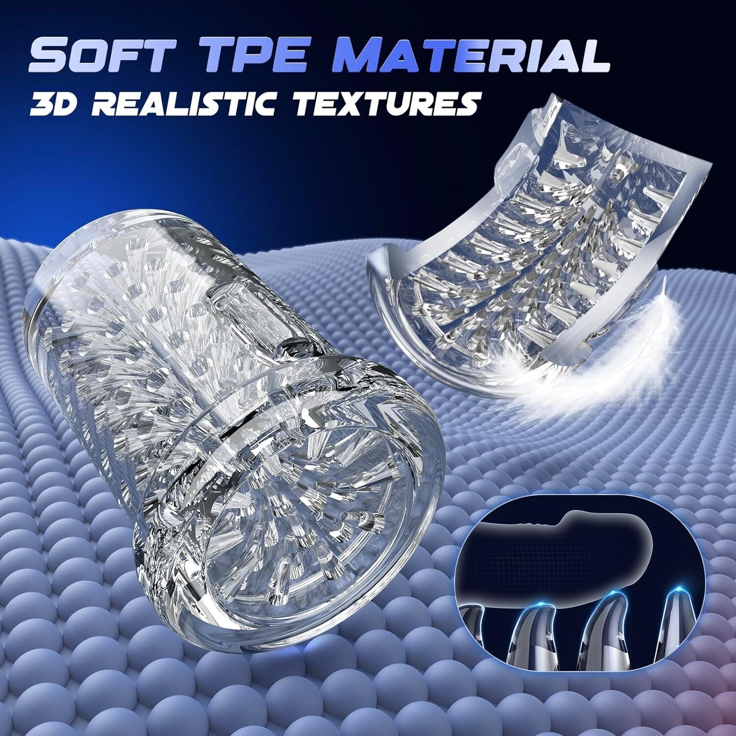 Male Masturbaters Automatic HandsFree Rotating Cup Thrusting Stroker Lubricants