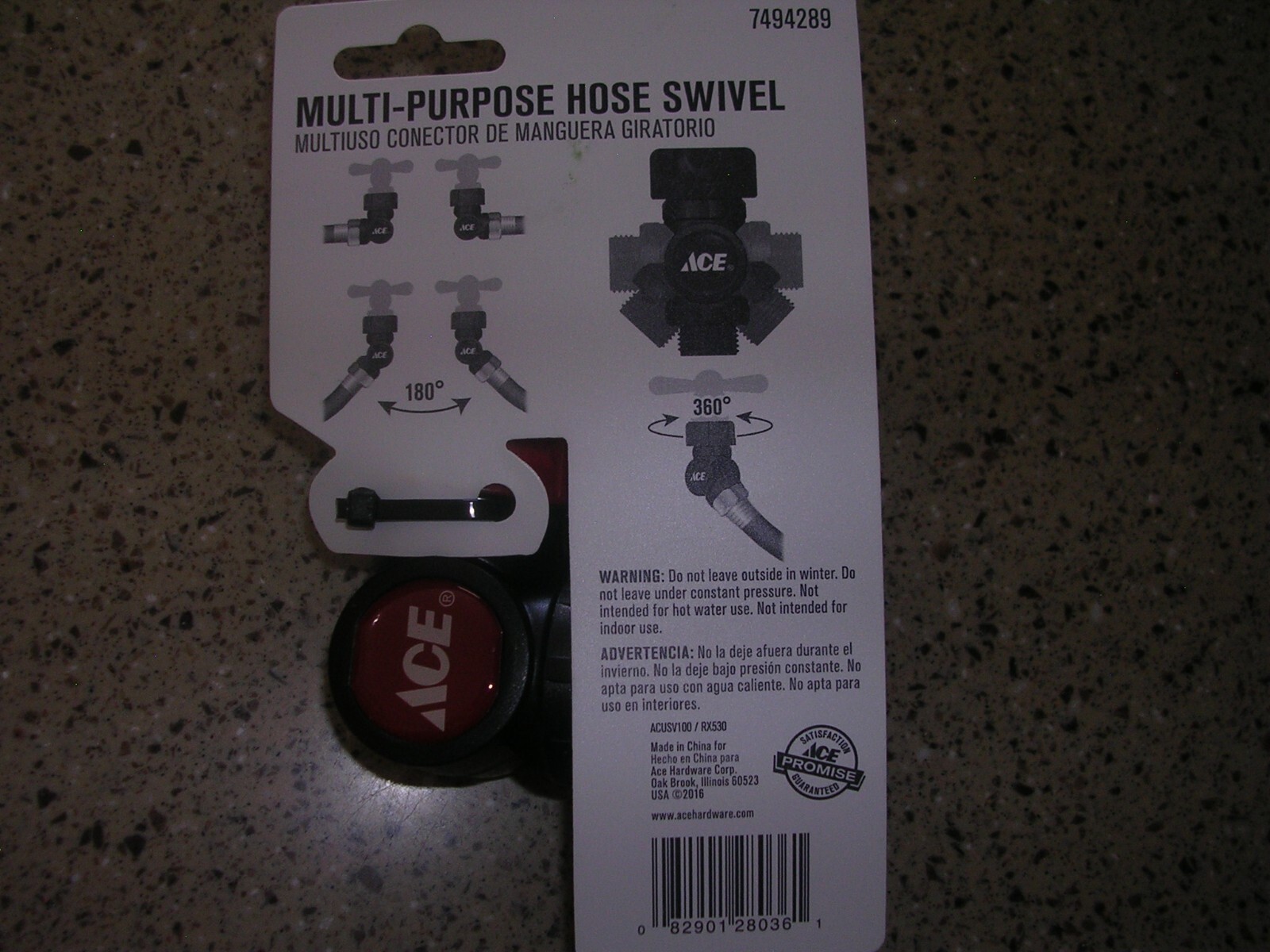 Multi-purpose hose swivel by Ace~new~use~RV'S~gardening