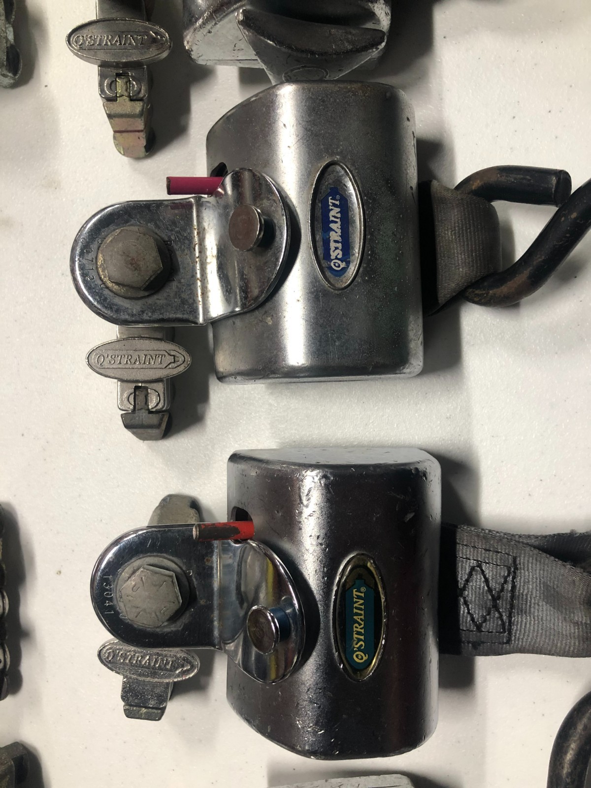 Q'Straint Wheelchair Securement tie Down Retractors.