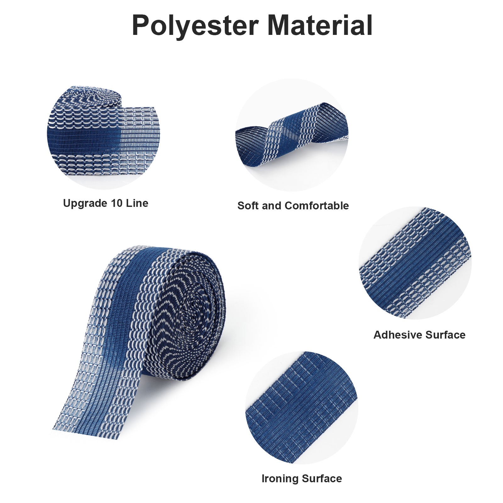 10 Iron-On Hemming Tape Fabric Fusing Strip for Clothing Repair