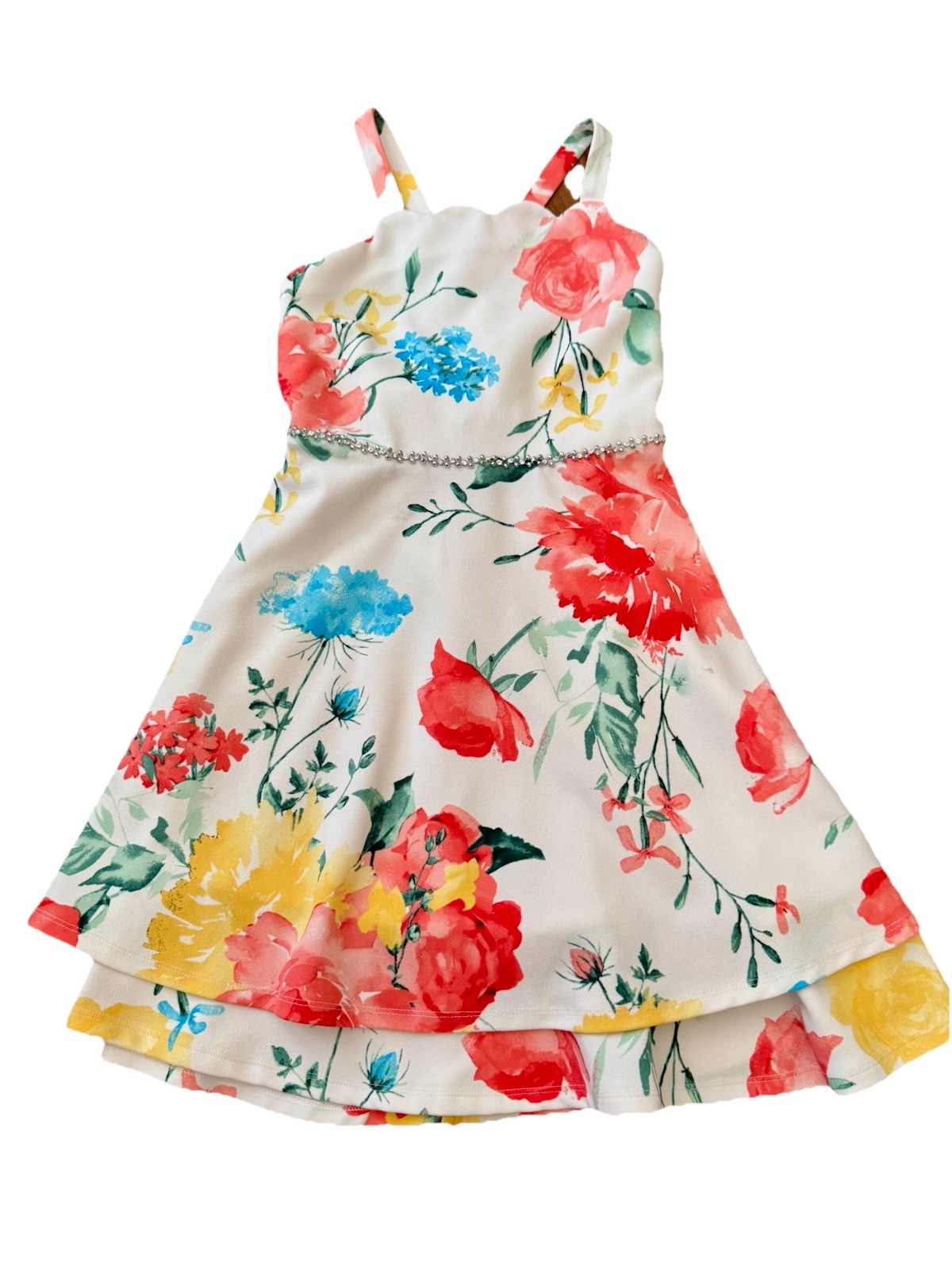 Speechless Kids Floral Dress Girls Size 10 Sleeveless Pre-Owned
