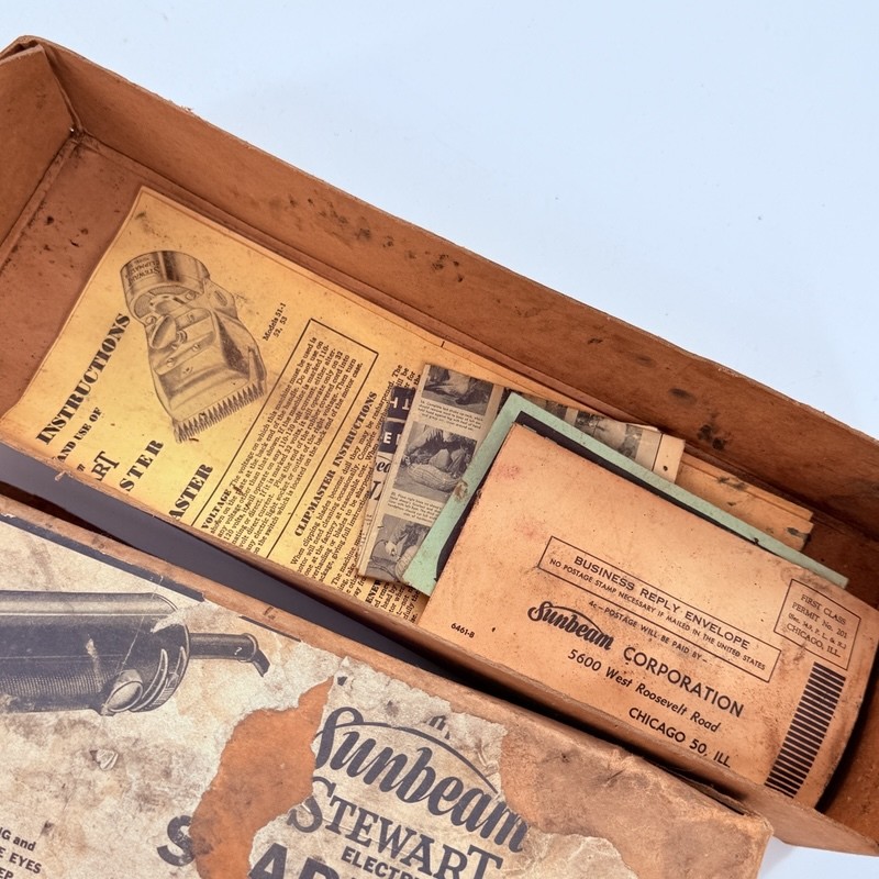 Vintage Sunbeam Stewart Shearmaster Electric Sheep & Goat Shears Model 31B-2