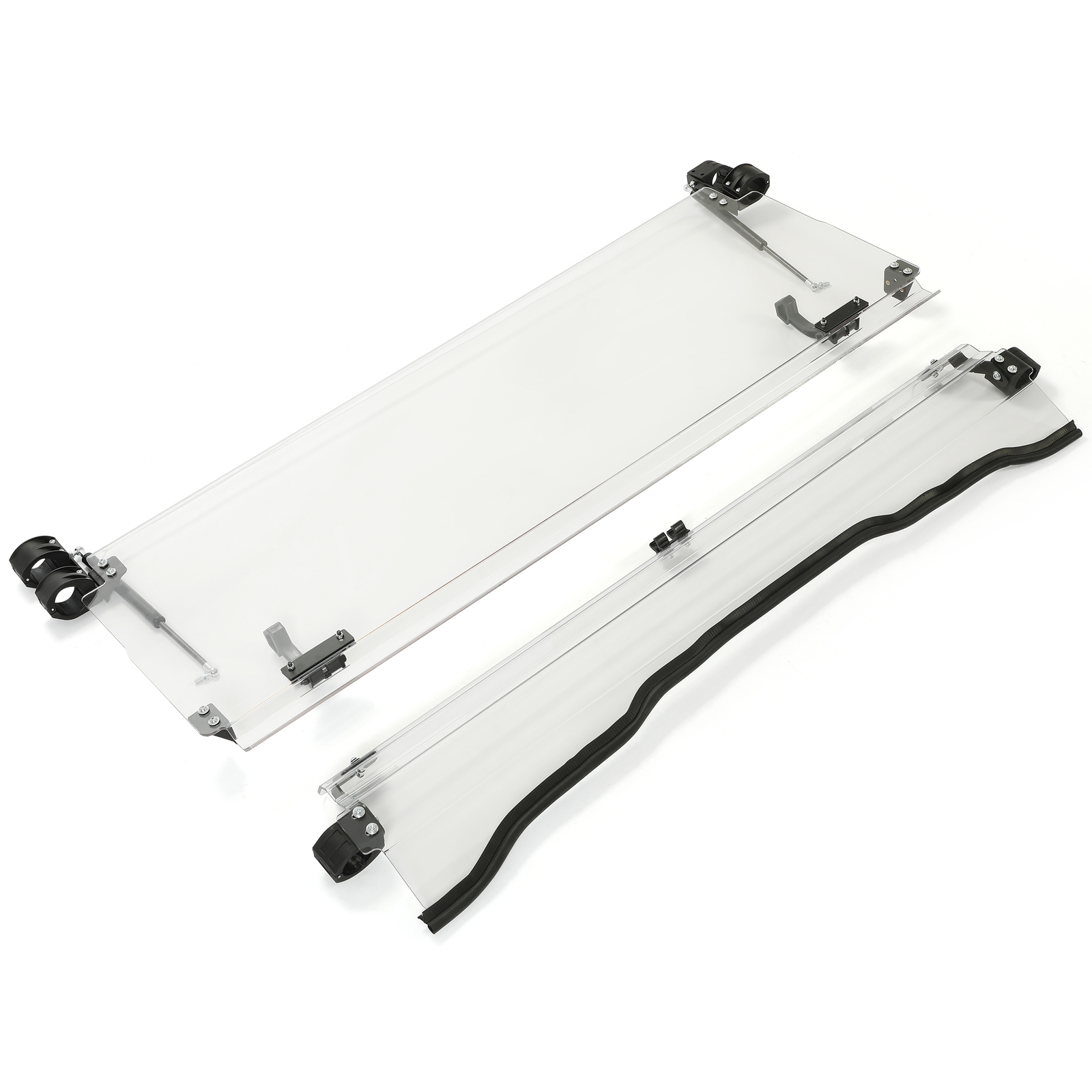 Scratch Resistant Flip Windshield For 2016+Kawasaki Mule Pro FXT / DXT / DX / FX