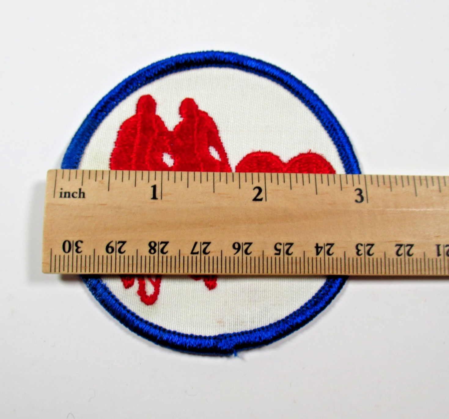Vintage Cycling Love Patch Embroidered Couple Biking Valentine Sew On
