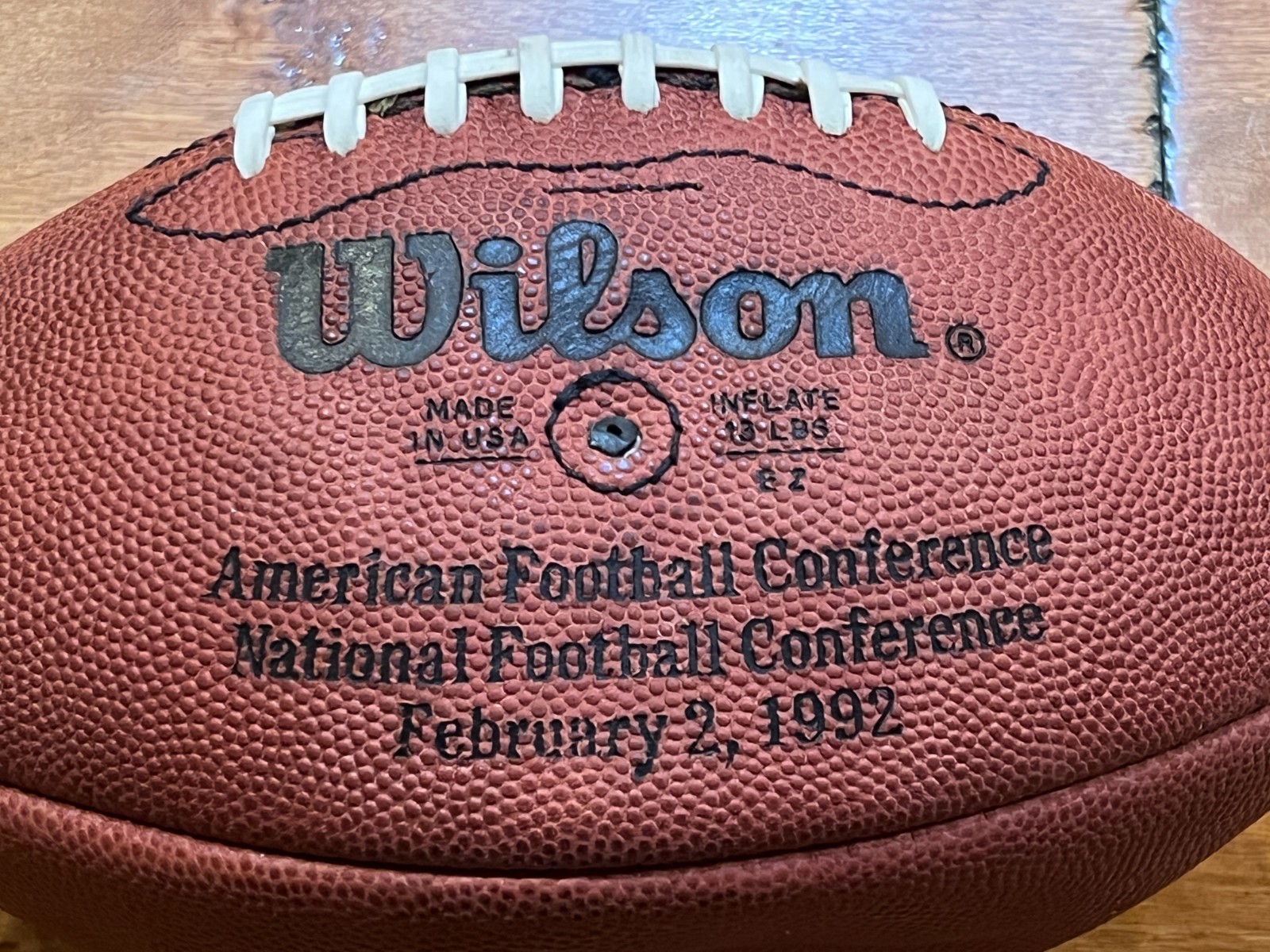 SUPER RARE 1992 NFL Pro Bowl Official Game Ball Football (from Equipment Manager