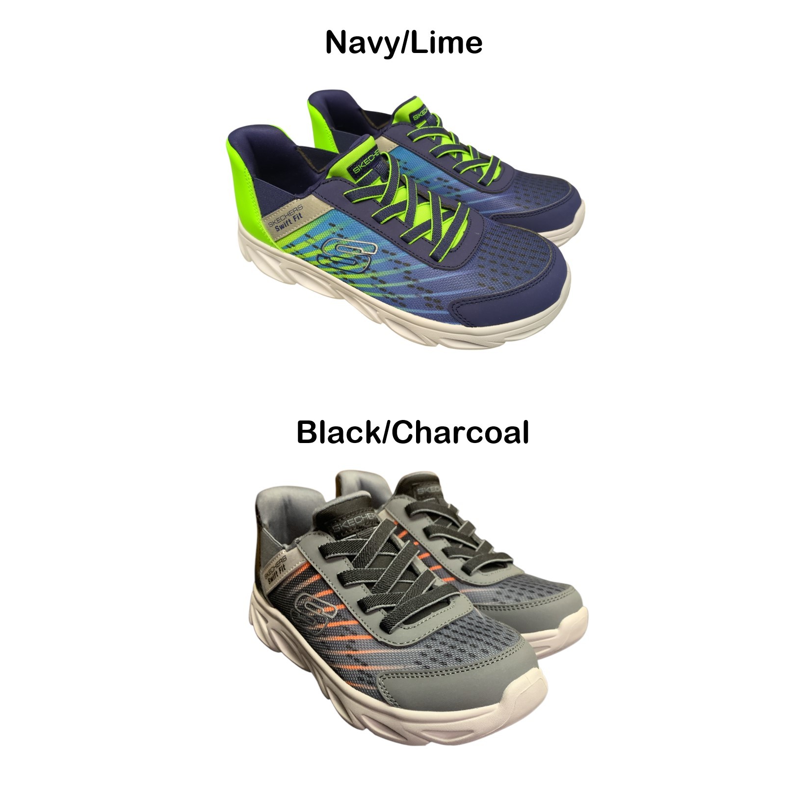 Skechers Boys Lightweight Hands Free Swift Fit Flex Glide Sneaker