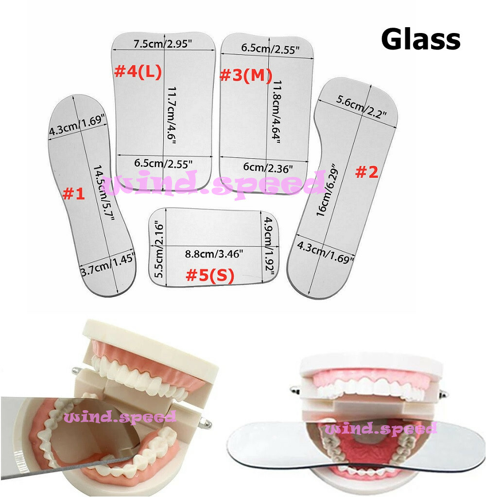 Dental Orthodontic Glass Mouth Mirrors Intraoral Photographic Photo Reflector