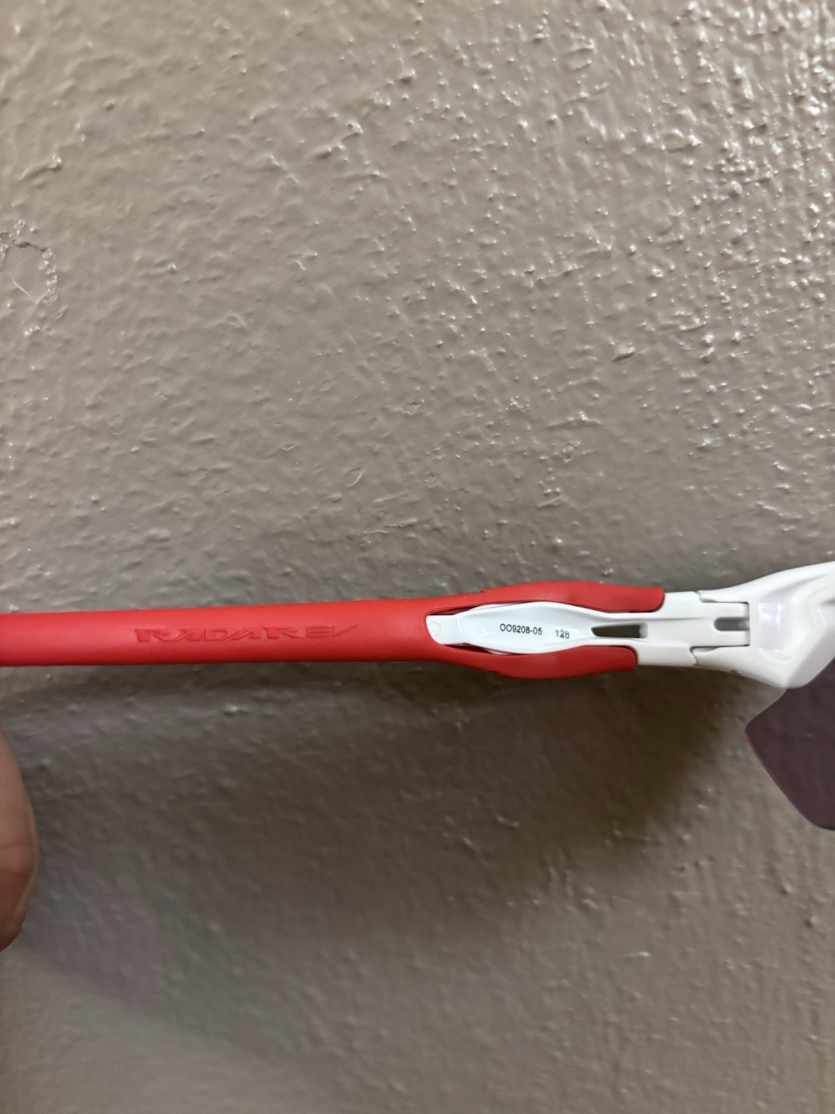 Oakley Radar EV Path Red/White Sports Sunglasses Model OO9208-05. 128 *NO CASE*