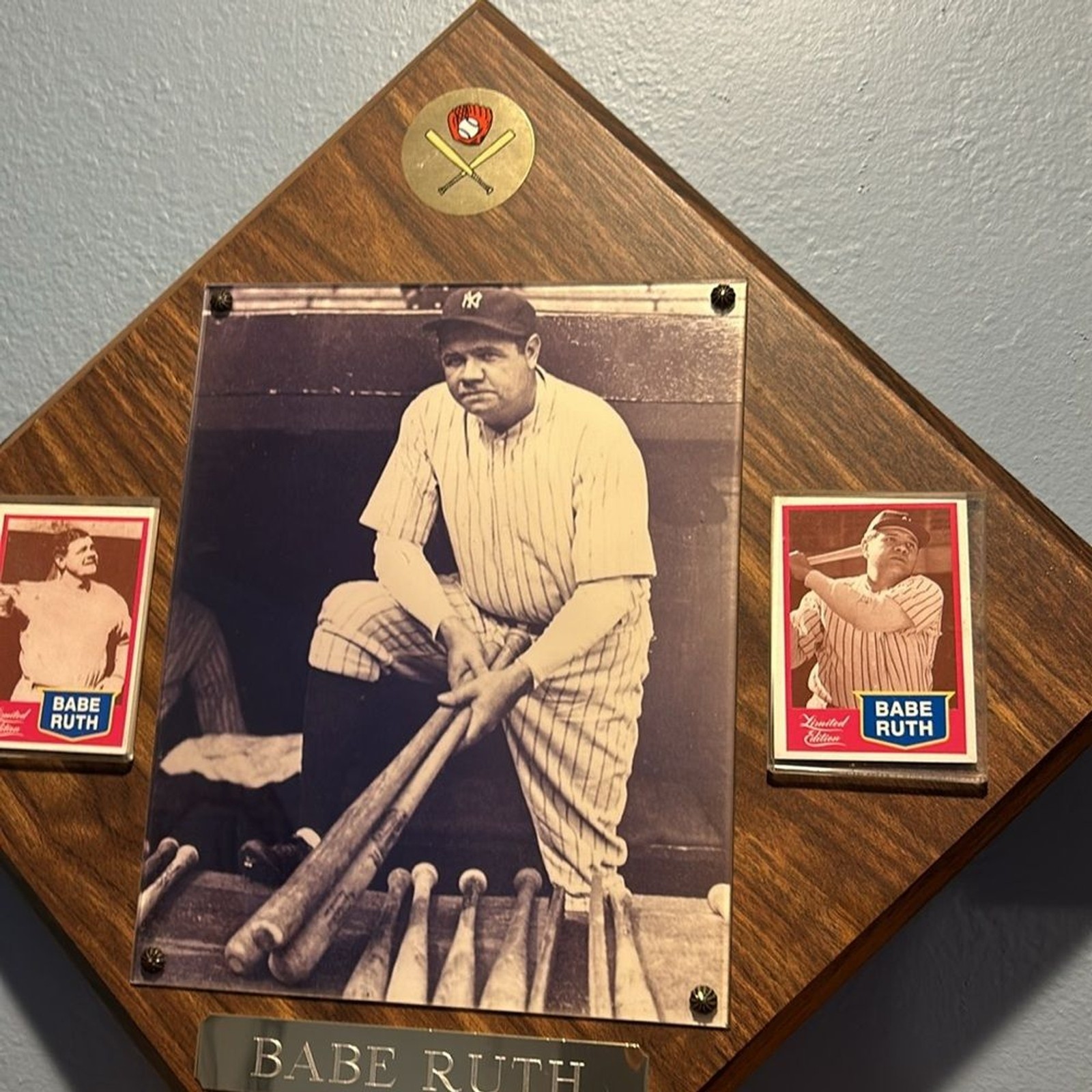 Babe Ruth Yankees Plaque