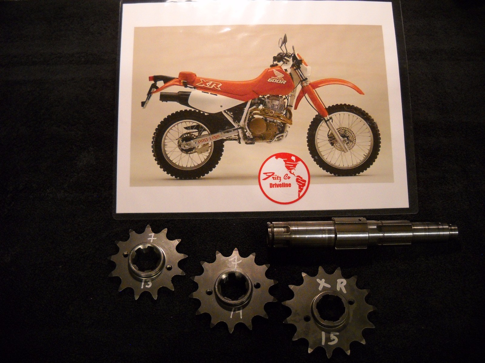 Honda XR600R 85 to 90 Maximum Spline contact 15 tooth Front Sprocket