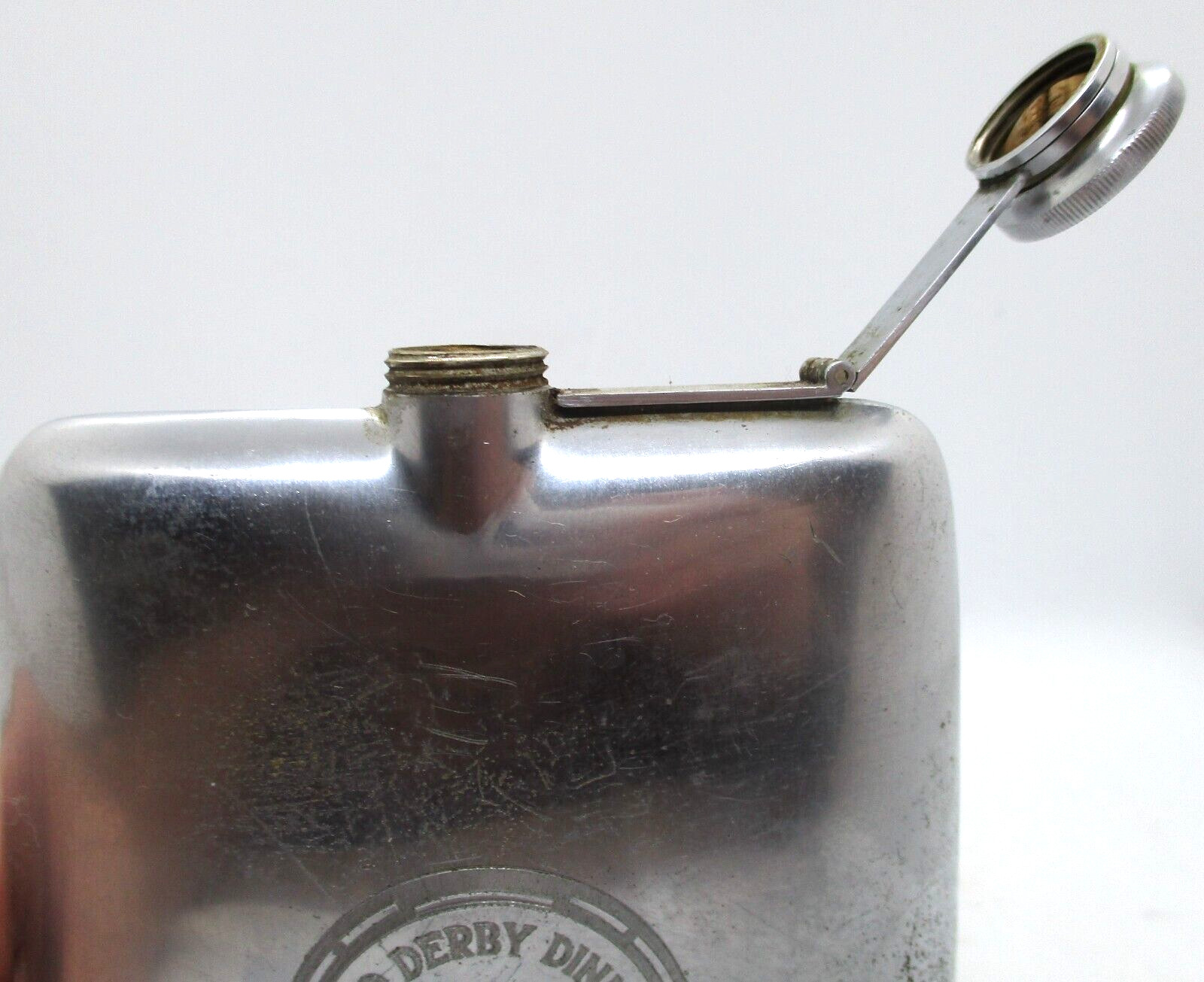 Antique Lord Derby Dinner May 1930 Silverplate Flask
