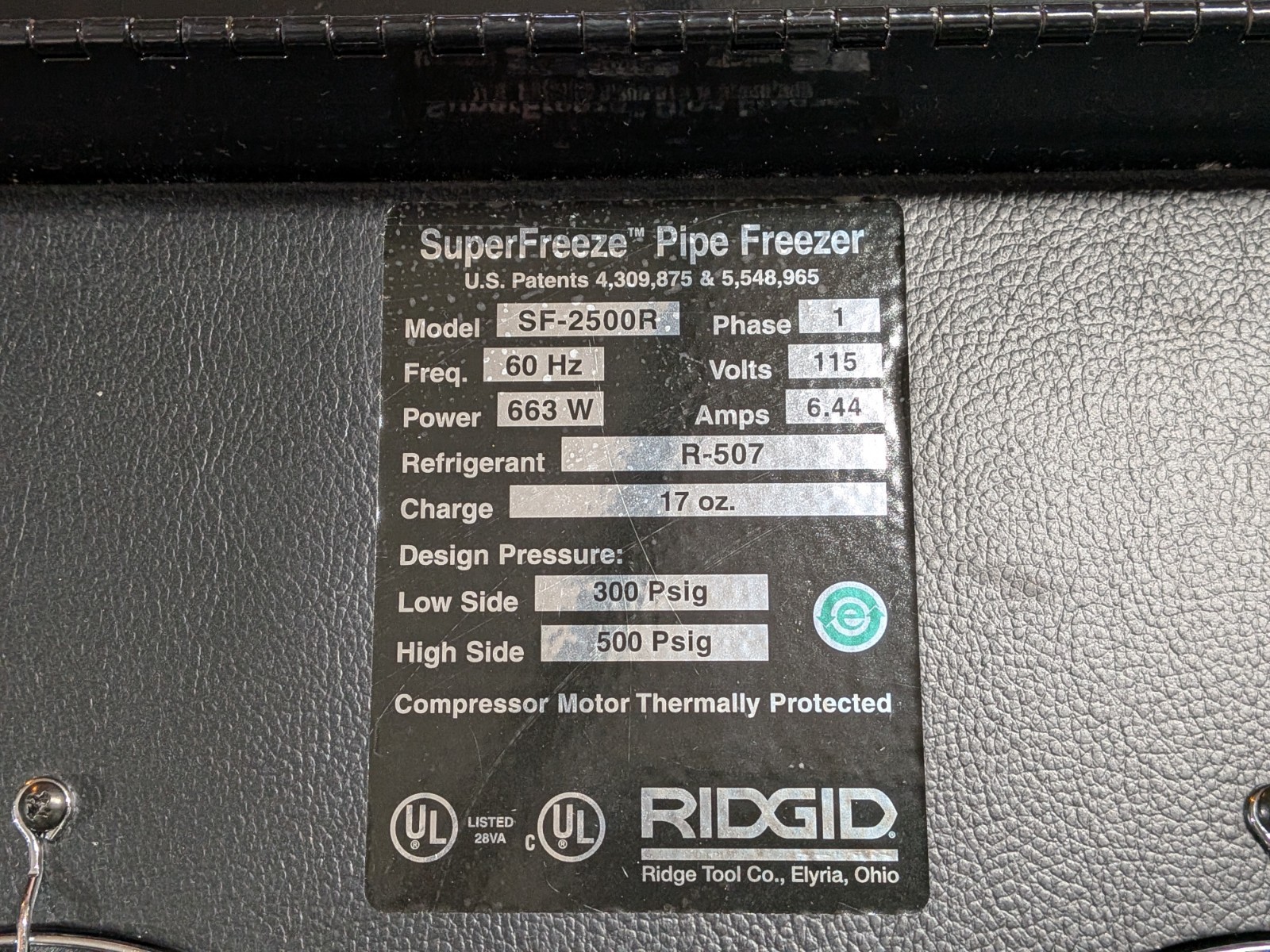 RIDGID 68967 SF-2500 SuperFreeze Pipe Freezing Kit Tested