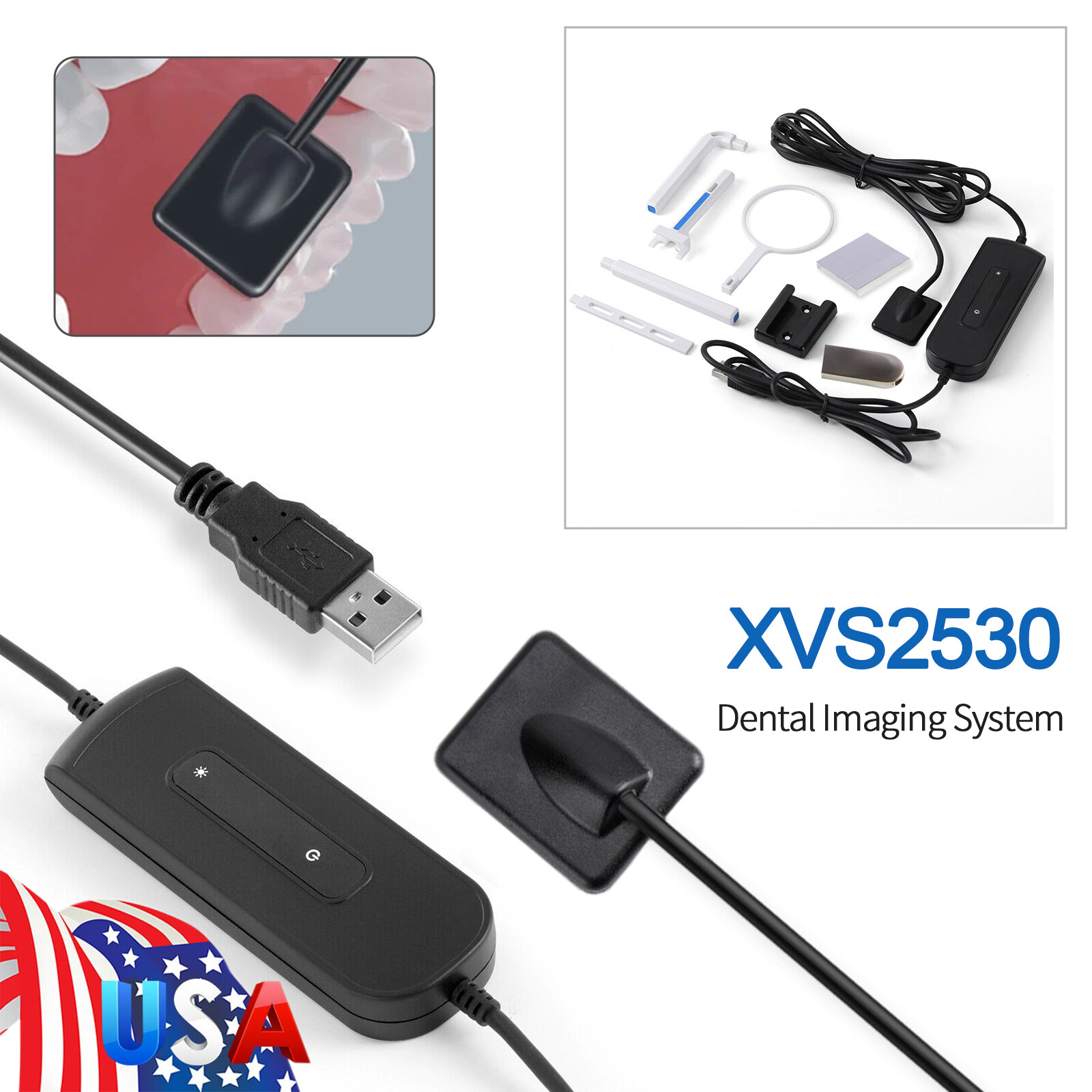 X-Ray Machine Unit + Dental Digital Imaging System RVG XRay Sensor Size 1.5