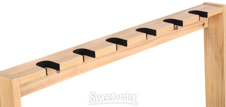 Gator Wooden Electric/Acoustic Guitar Rack for 6 Guitars - Maple