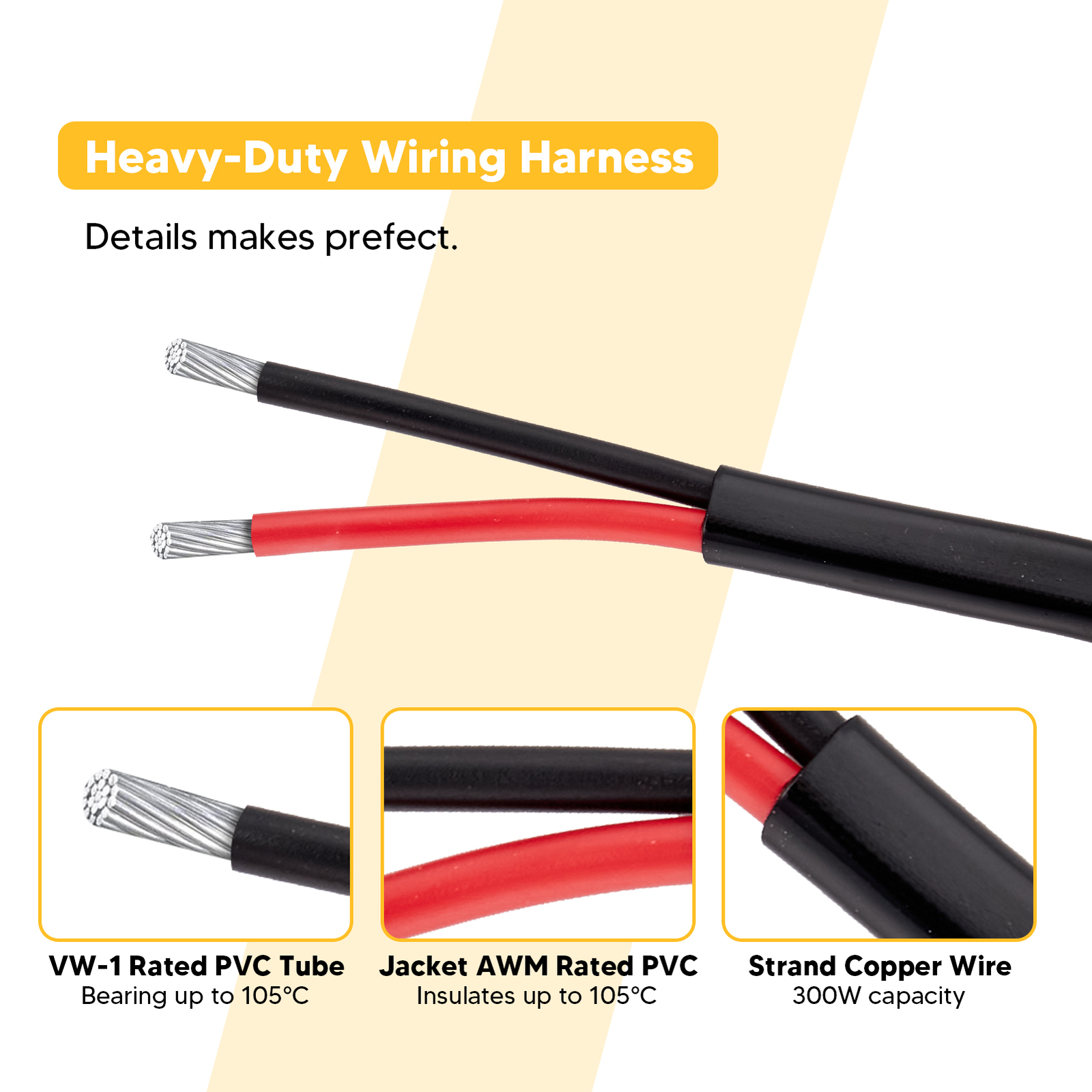 Rear Light Rocker Switch Wiring Harness For Polaris Ranger 570/900/1000