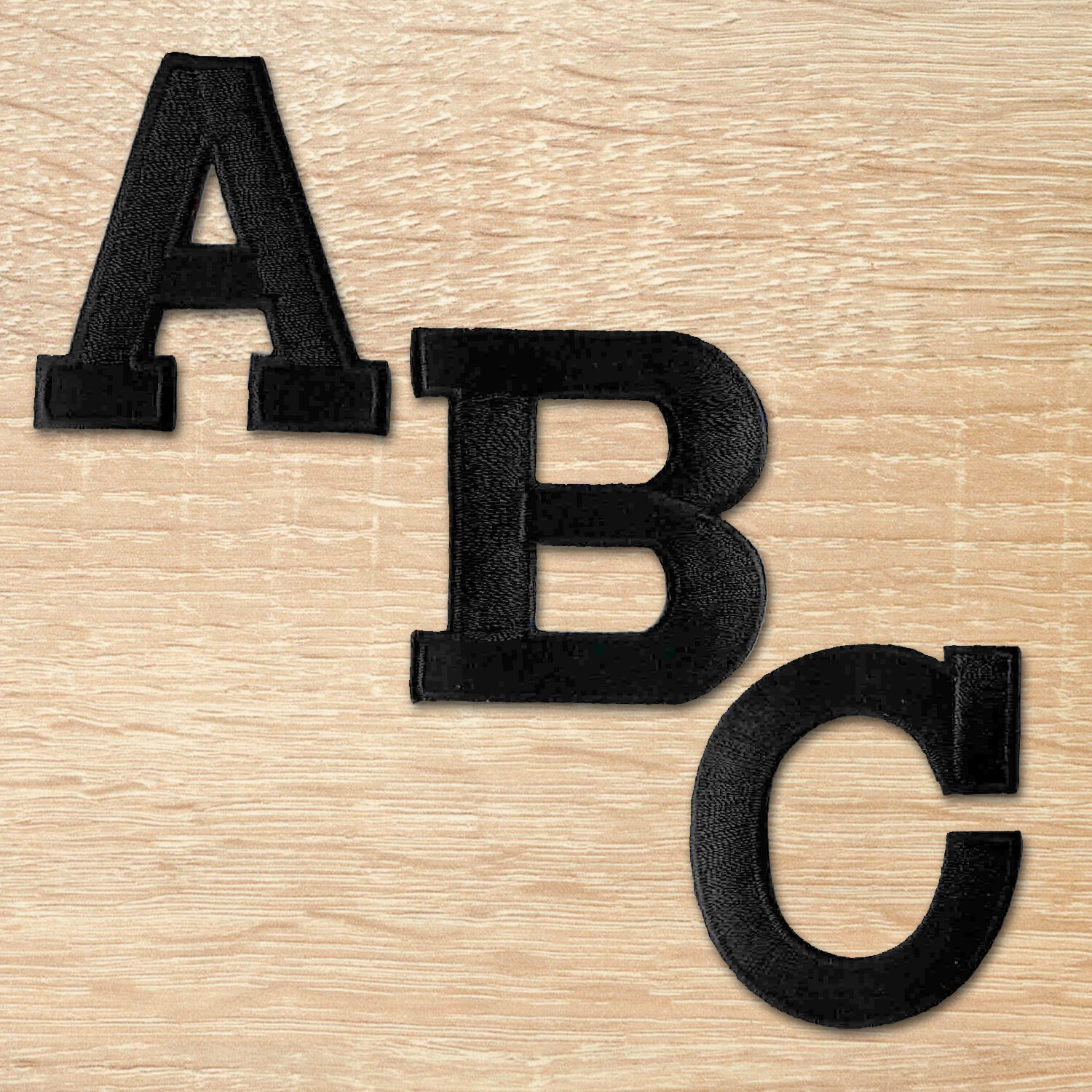 Iron on Letter Patches Embroidered 2" Block Letters - 3 Colors - USA Seller!