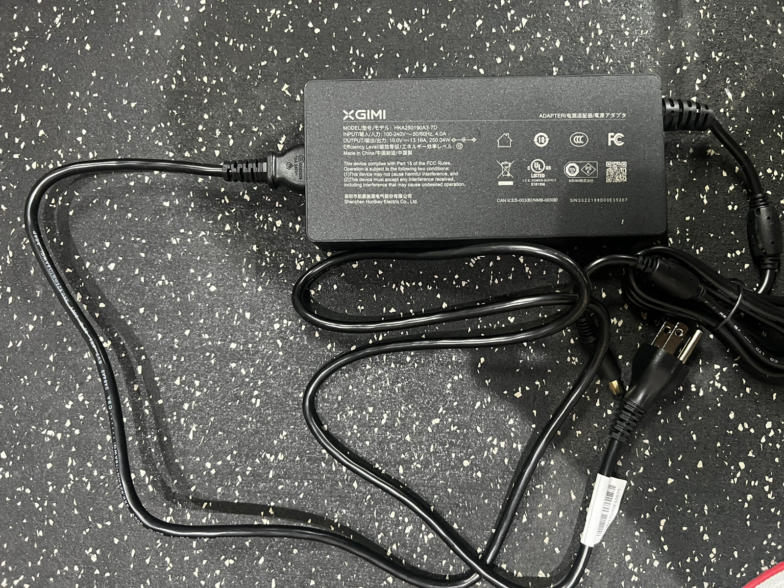 XGIMI Original 19.0V 13.16A Adapter & Cord for Horizon Pro Series 4K Projector